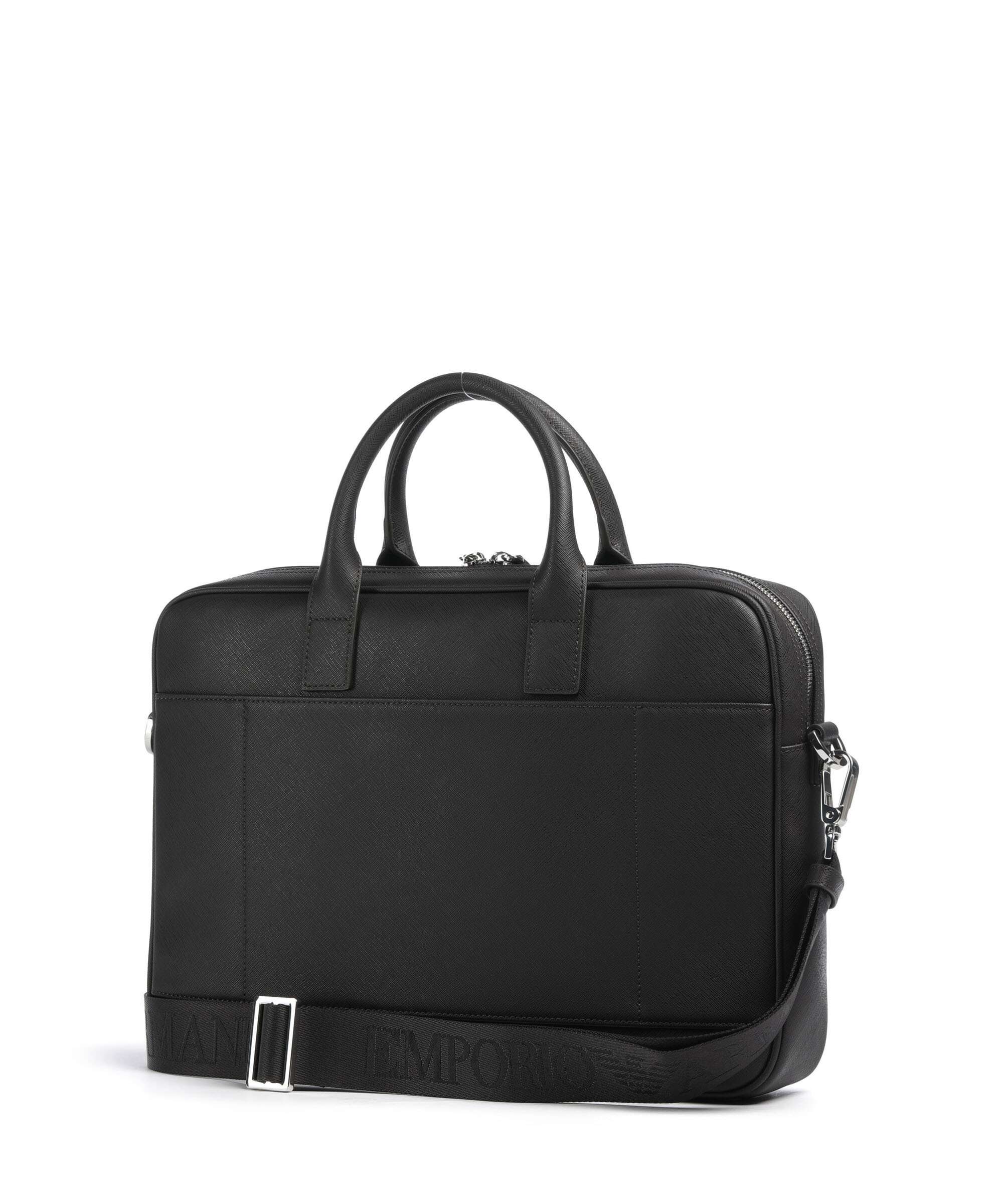 Emporio Armani Business Regenerated Porte-document ebony - Image 2