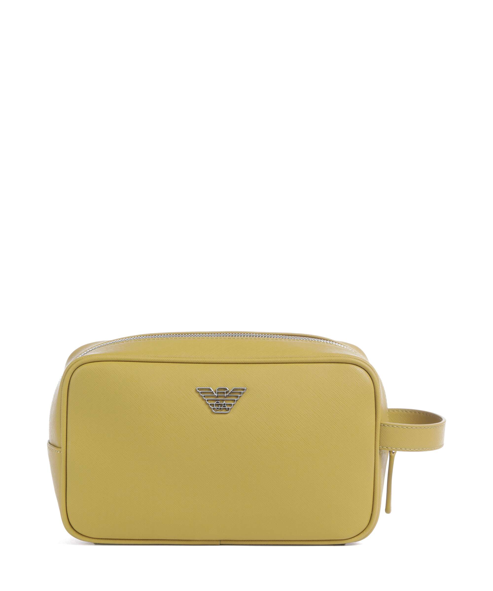 Emporio Armani Business Regenerated Trousse de toilette ecru olive