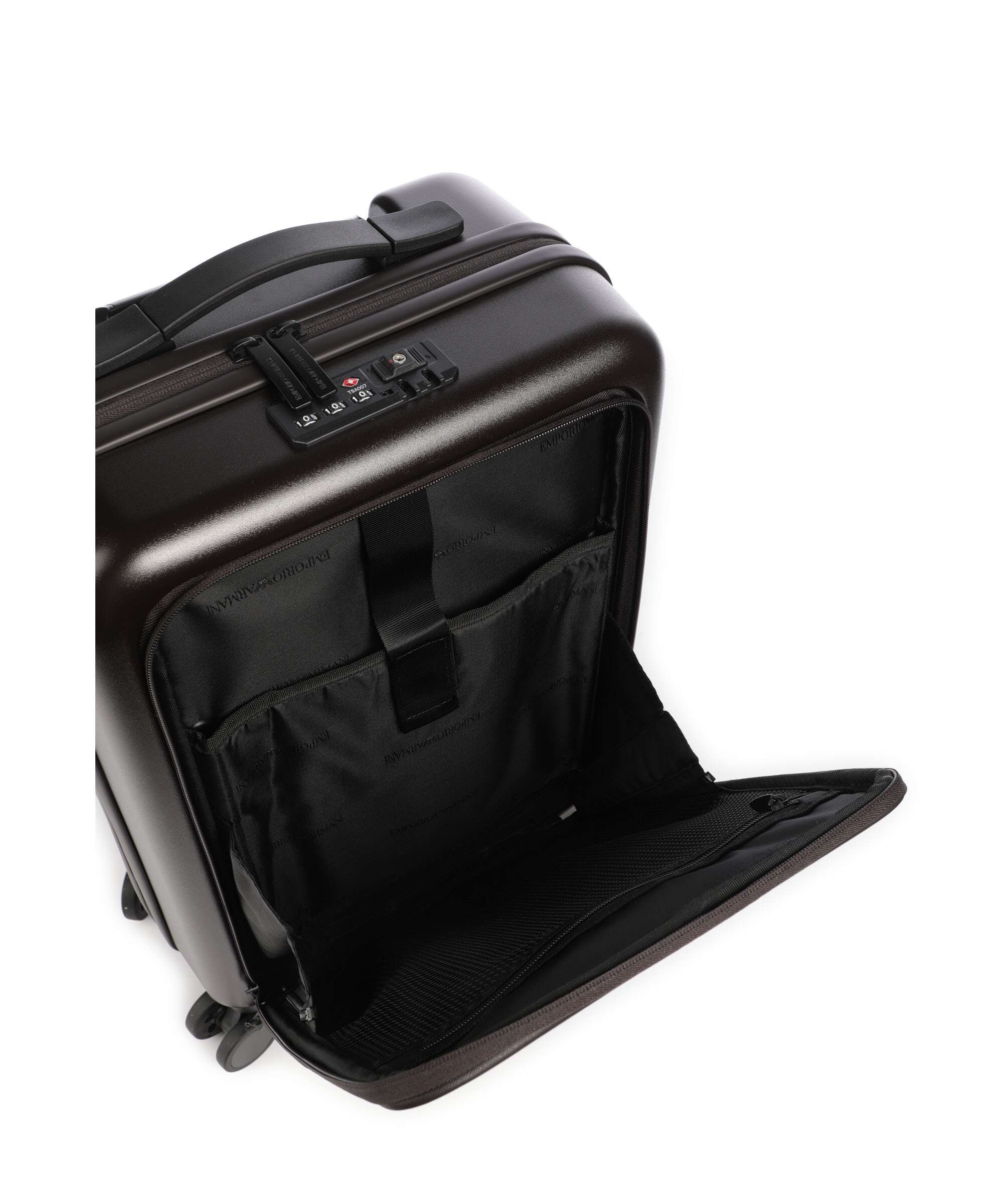 Emporio Armani Business Regenerated Valise 4 roues ebony - Image 4