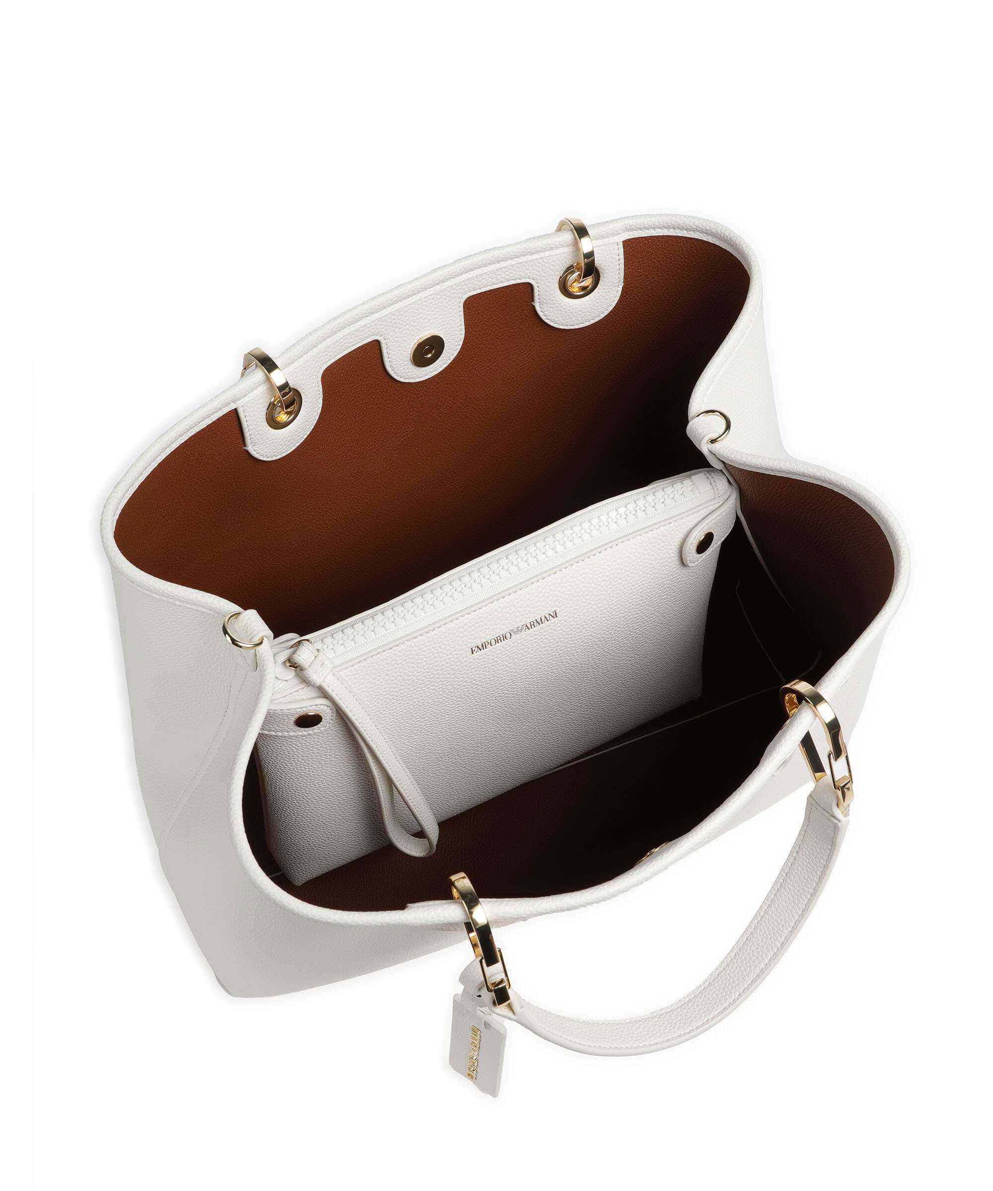 Emporio Armani My EA M Sac à main bianco/cuoio - Image 6