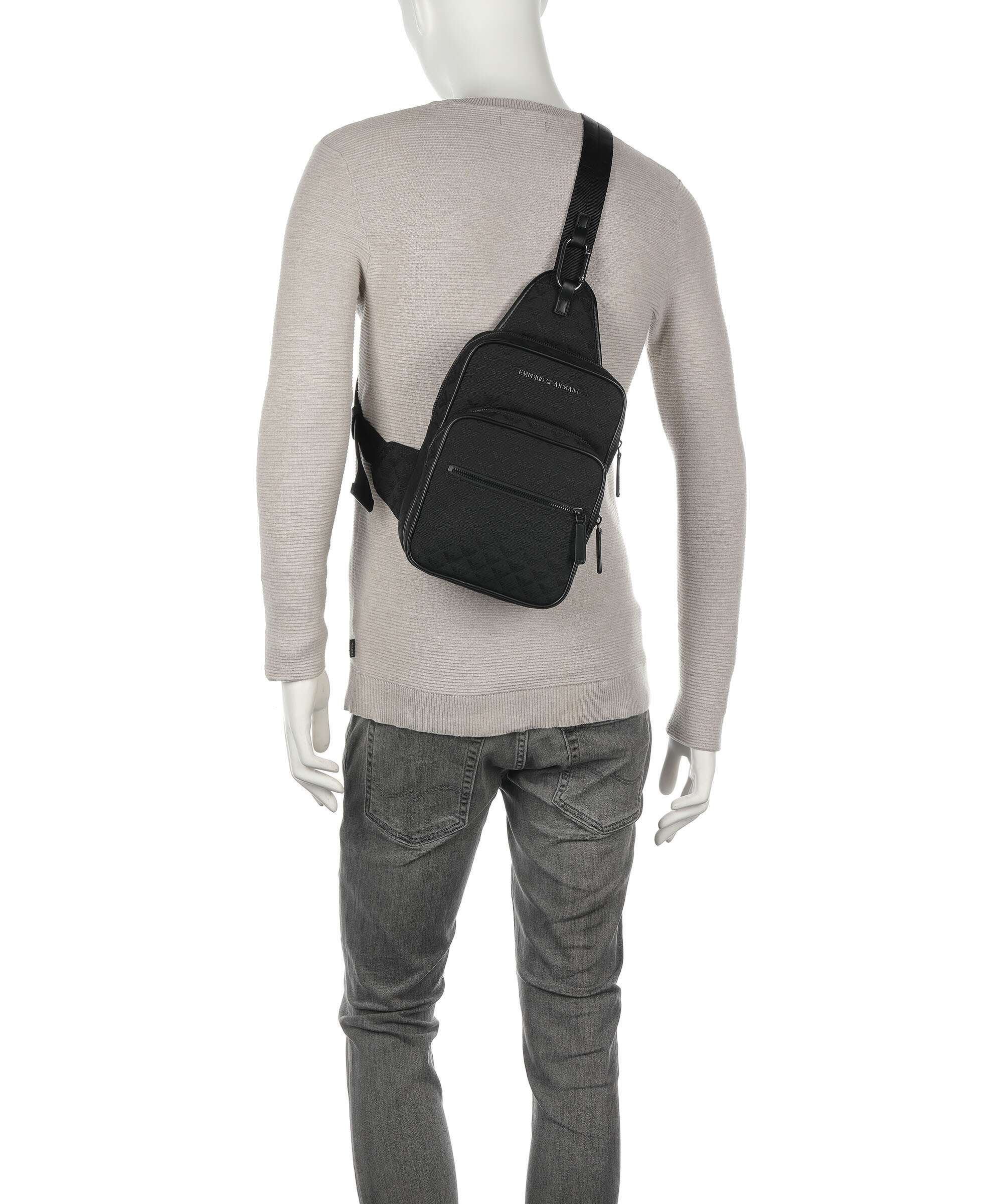 Emporio Armani Omnia Jacquard Sac sling black - Image 4