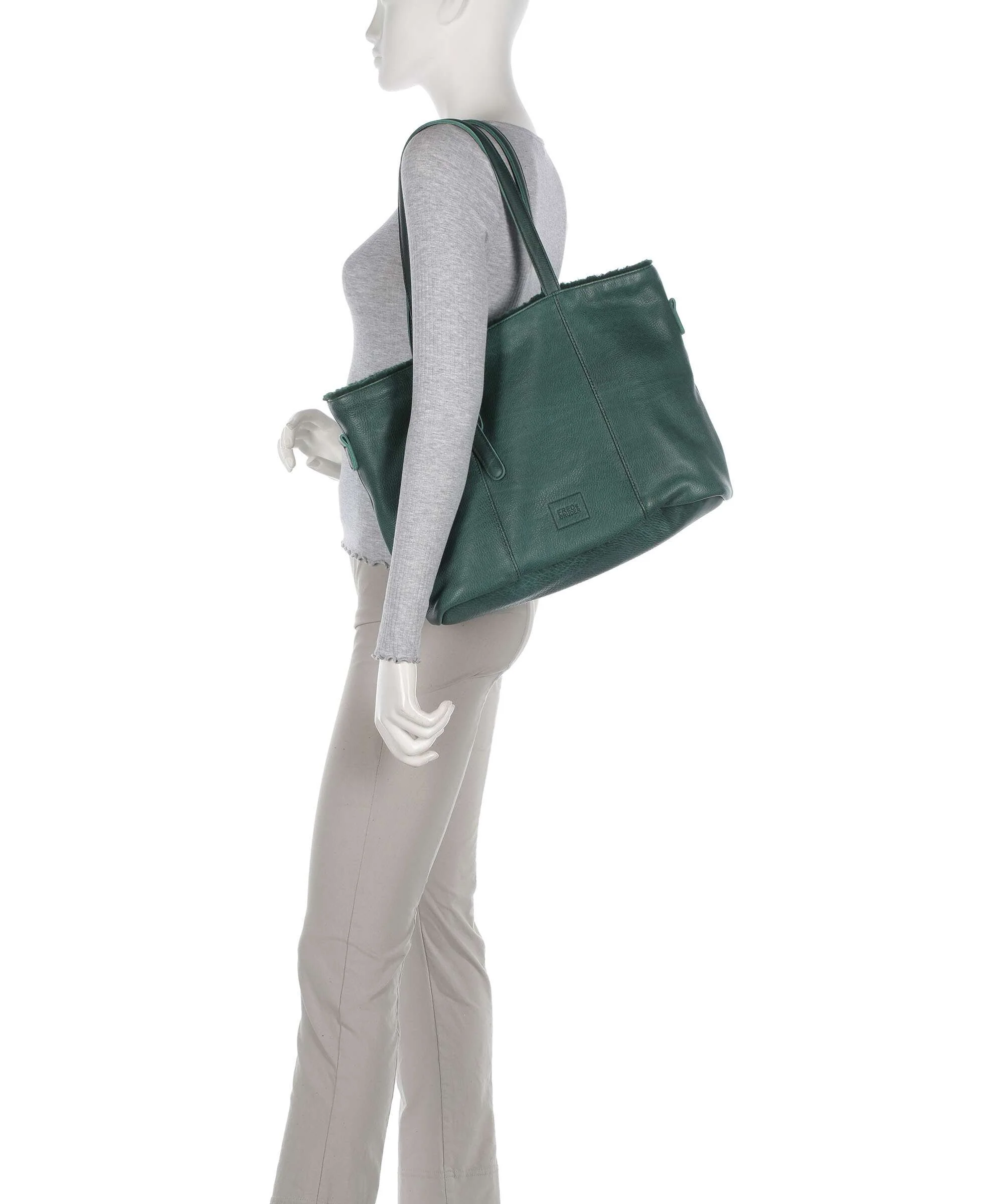 FredsBruder Inside Out Cabas petrol green - Image 3