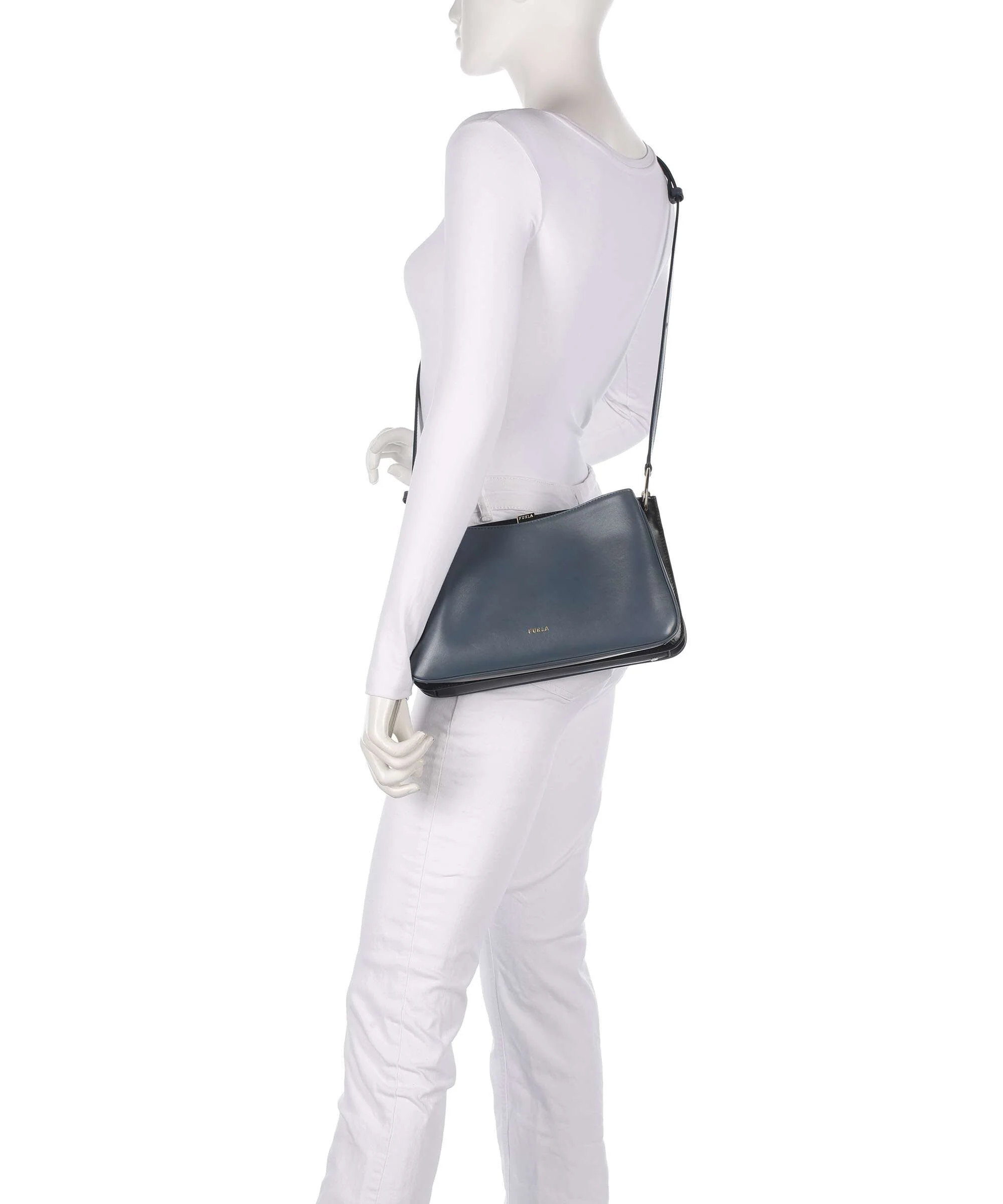 Furla Agata M Sac bandoulière grigio blu/nero - Image 3