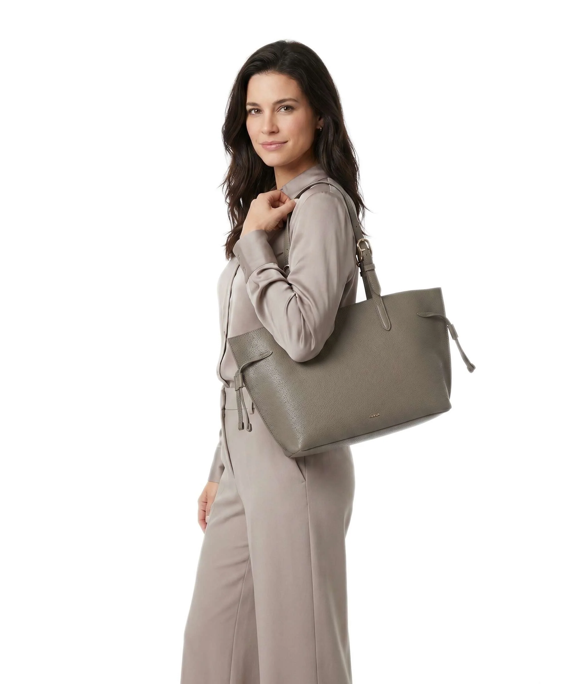 Furla Ava M Cabas muddy gray/rosewood - Image 3