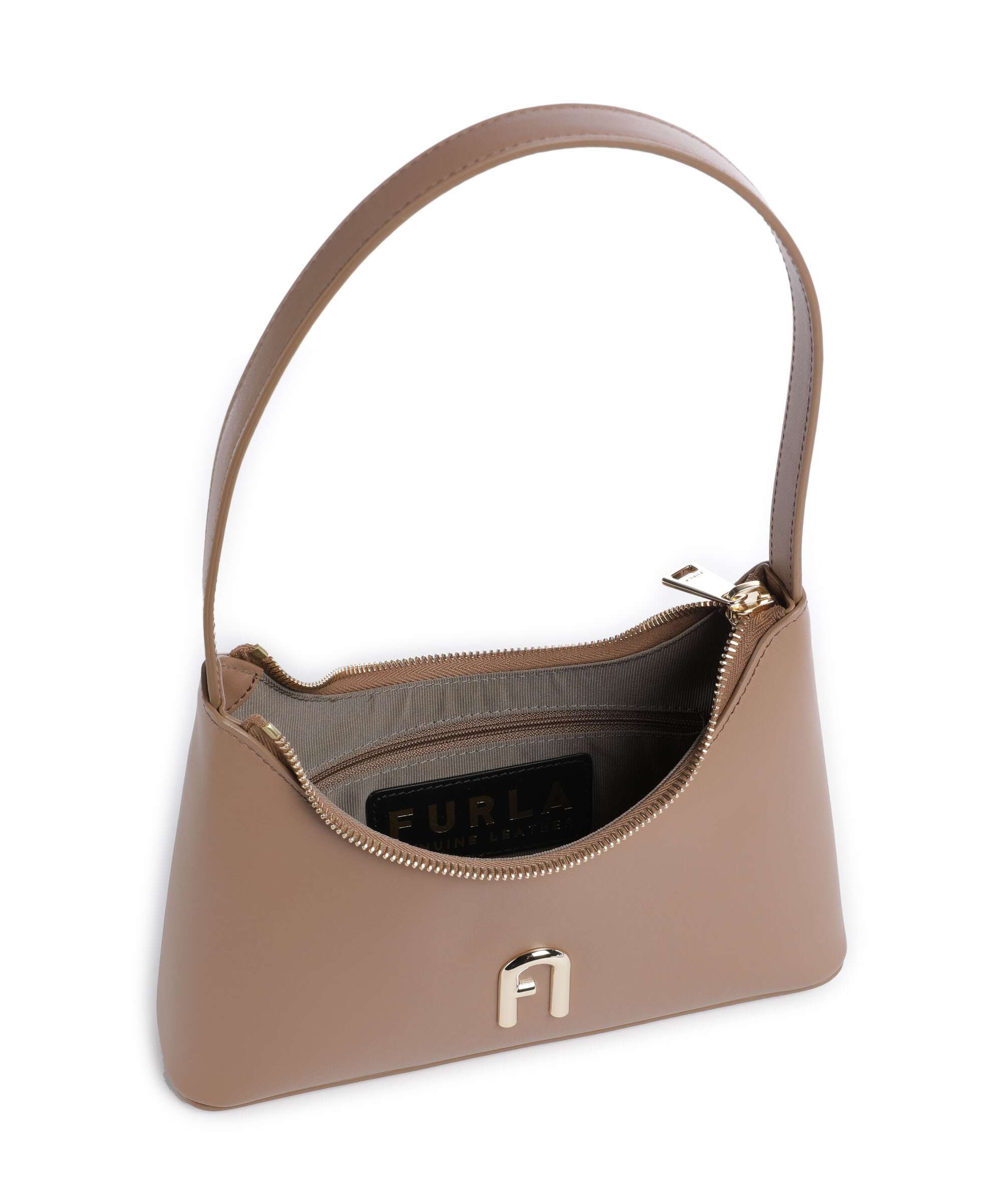 Furla Diamante Mini Sac porté épaule toffee - Image 5