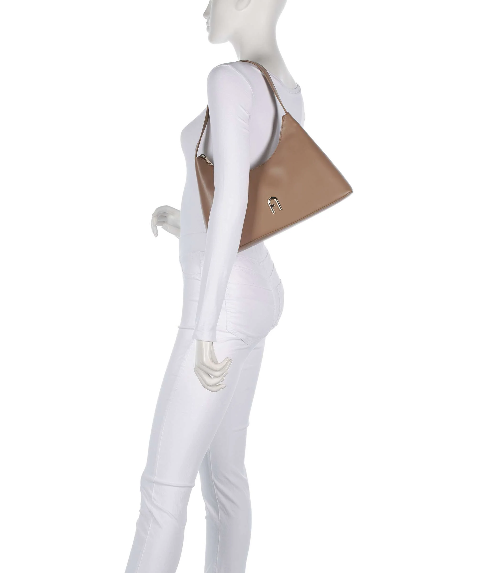 Furla Diamante S Sac porté épaule toffee - Image 3