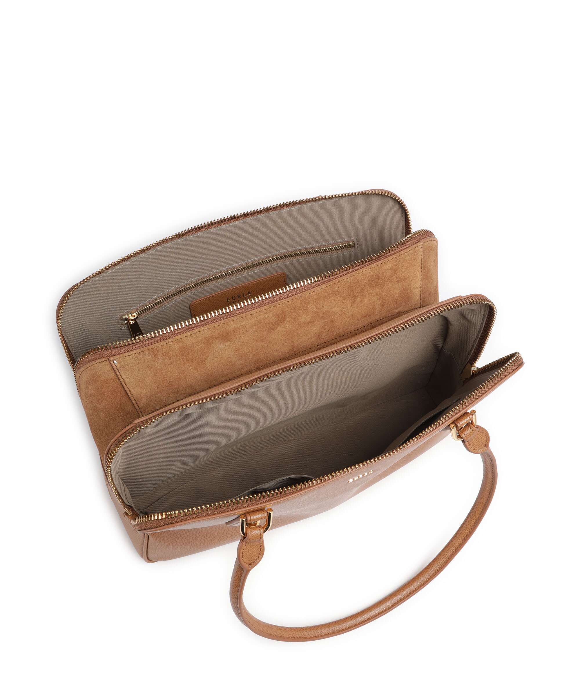 Furla Giulia L Sac porté épaule tabacco - Image 5