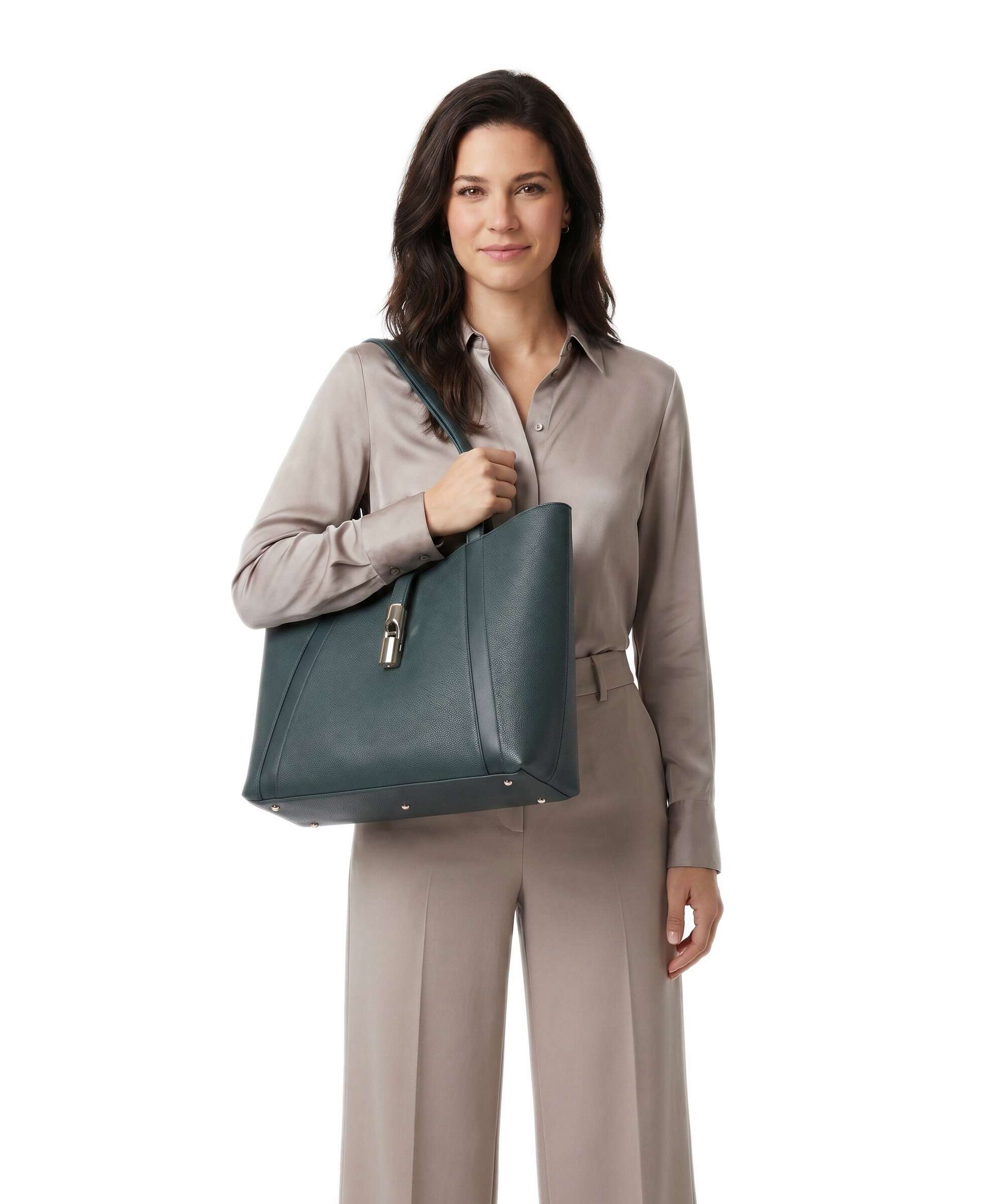 Furla Goccia L Cabas dark forest - Image 3