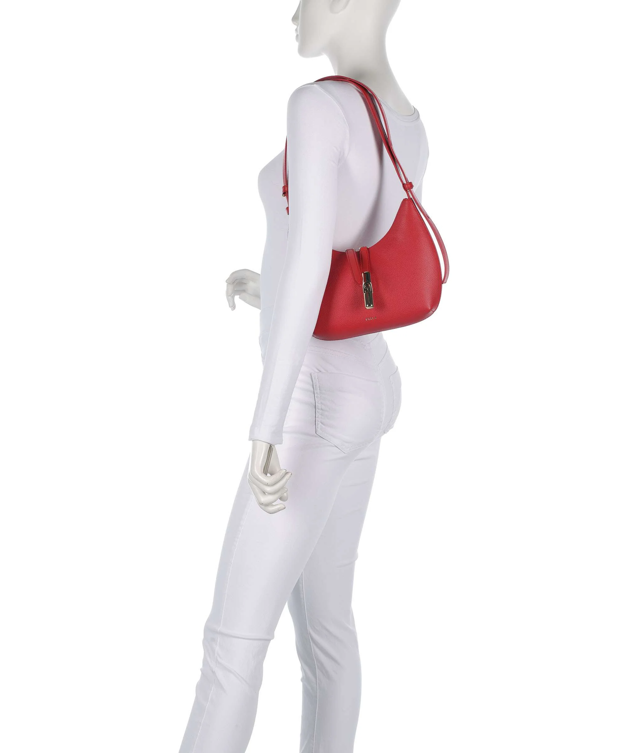 Furla Goccia S Sac porté épaule red - Image 3