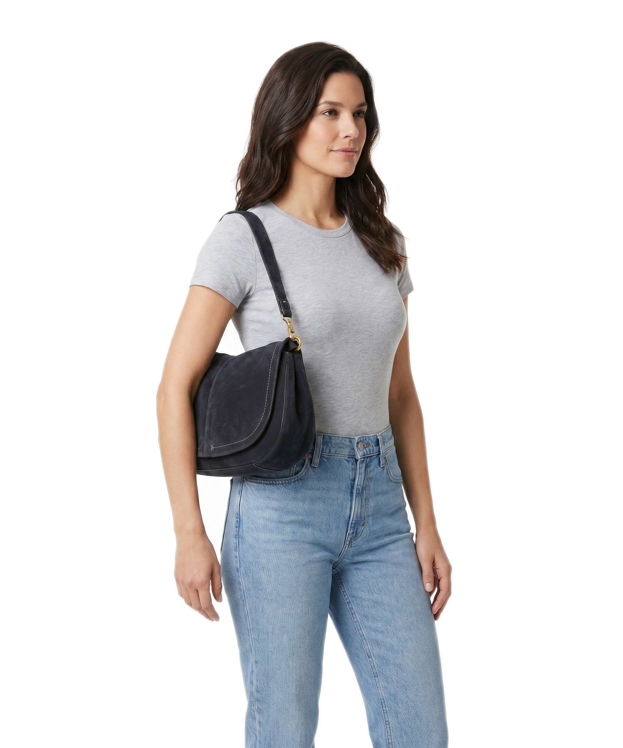 Gianni Chiarini Helena Round Sac porté épaule notturno - Image 3
