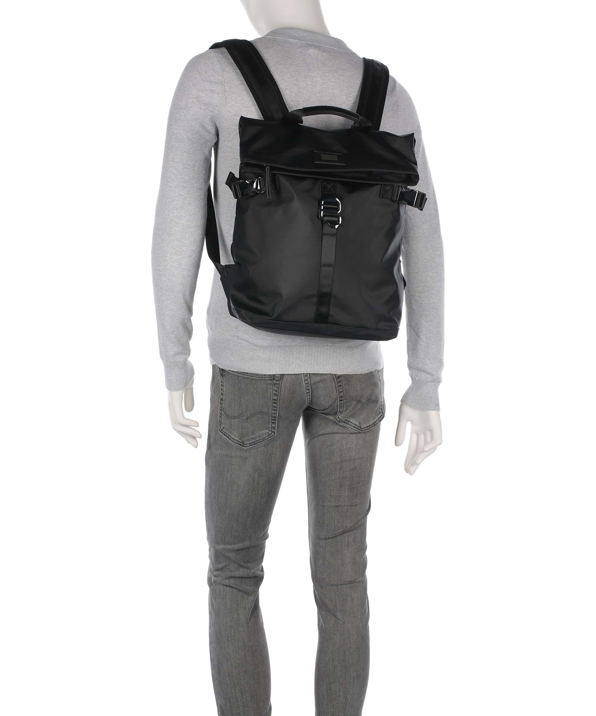 Guess Arezzo Sac à dos roll-top black - Image 3