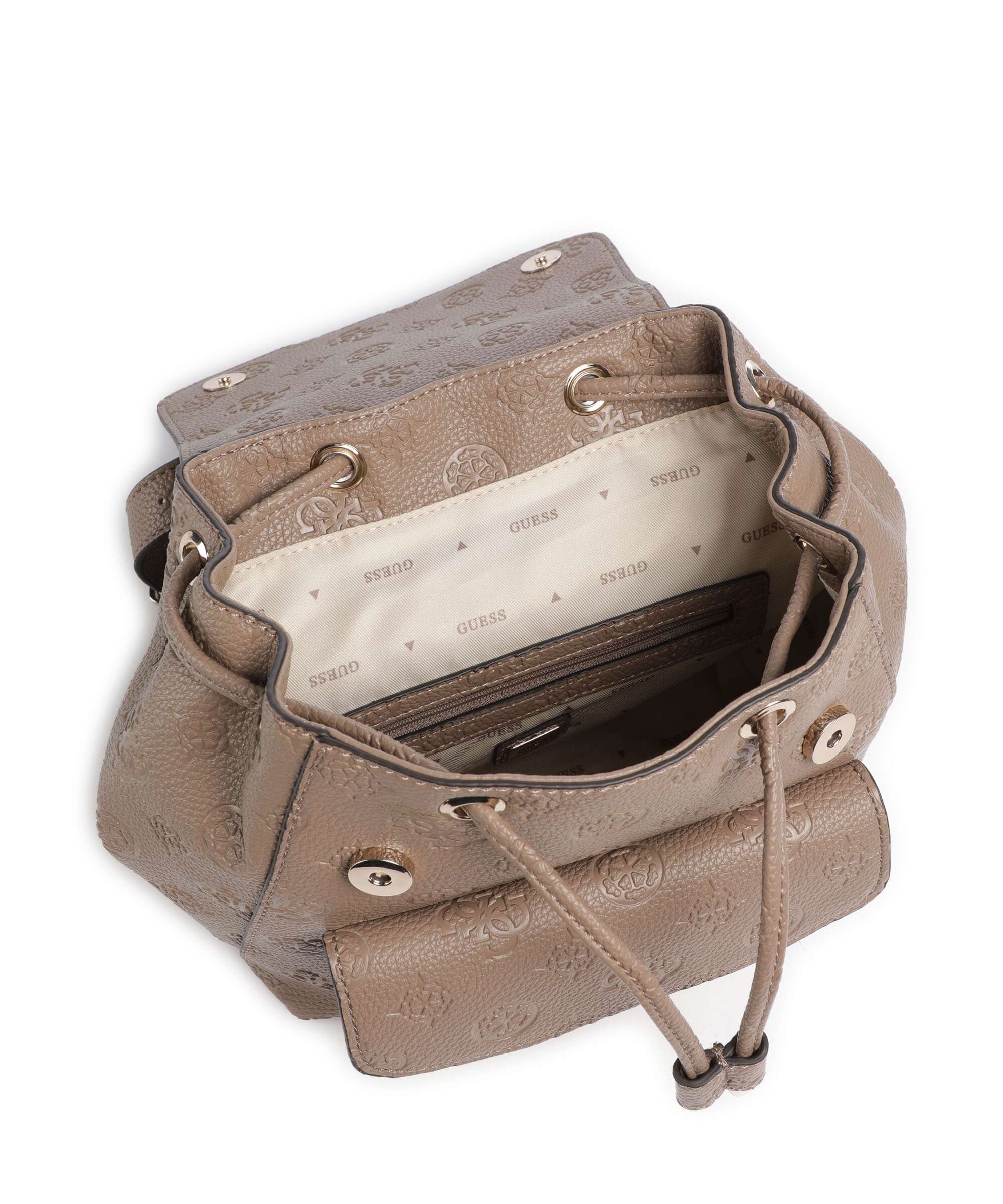 Guess Cresidia Sac à dos dark taupe logo - Image 6