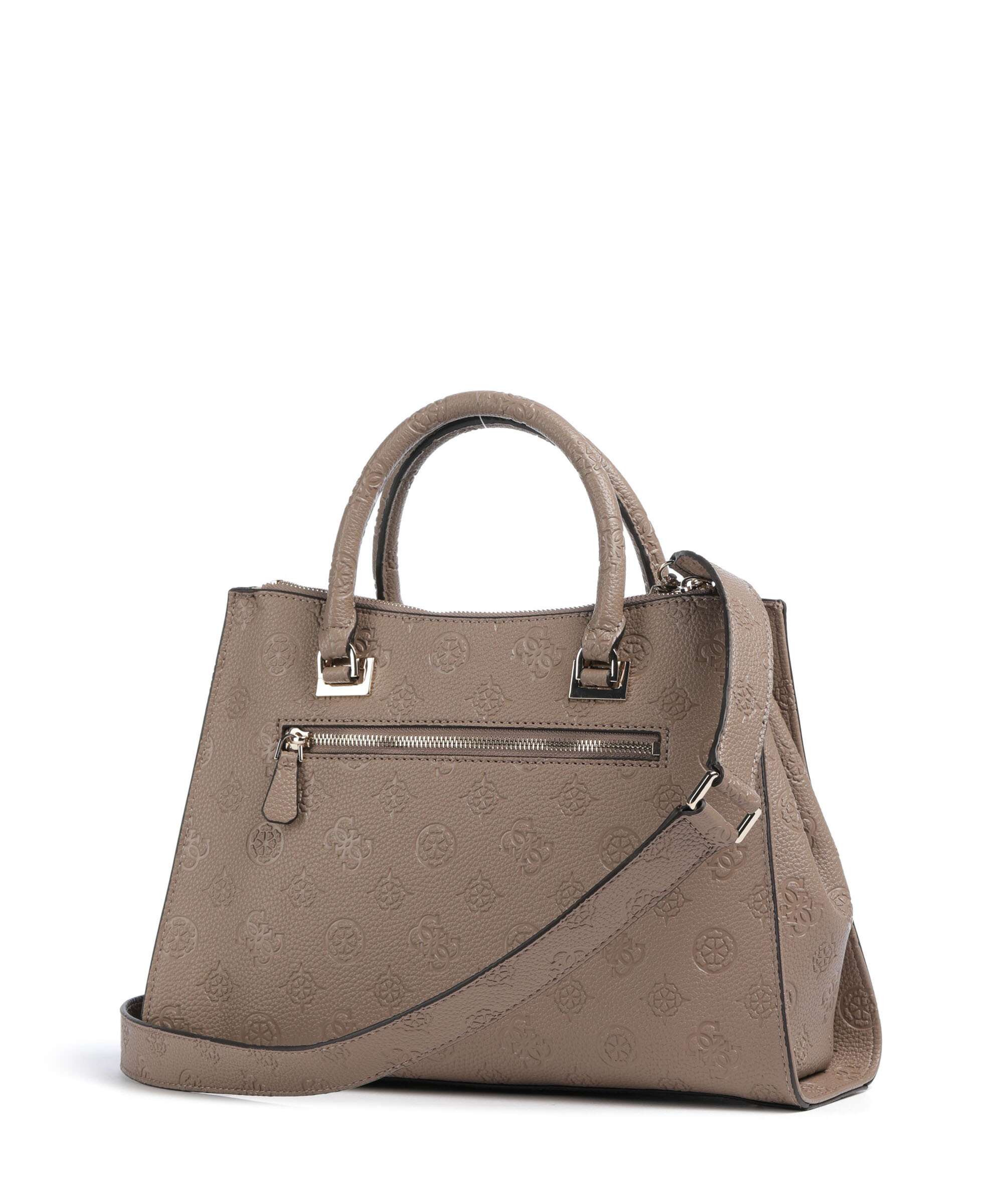 Guess Cresidia Sac à main dark taupe logo - Image 2
