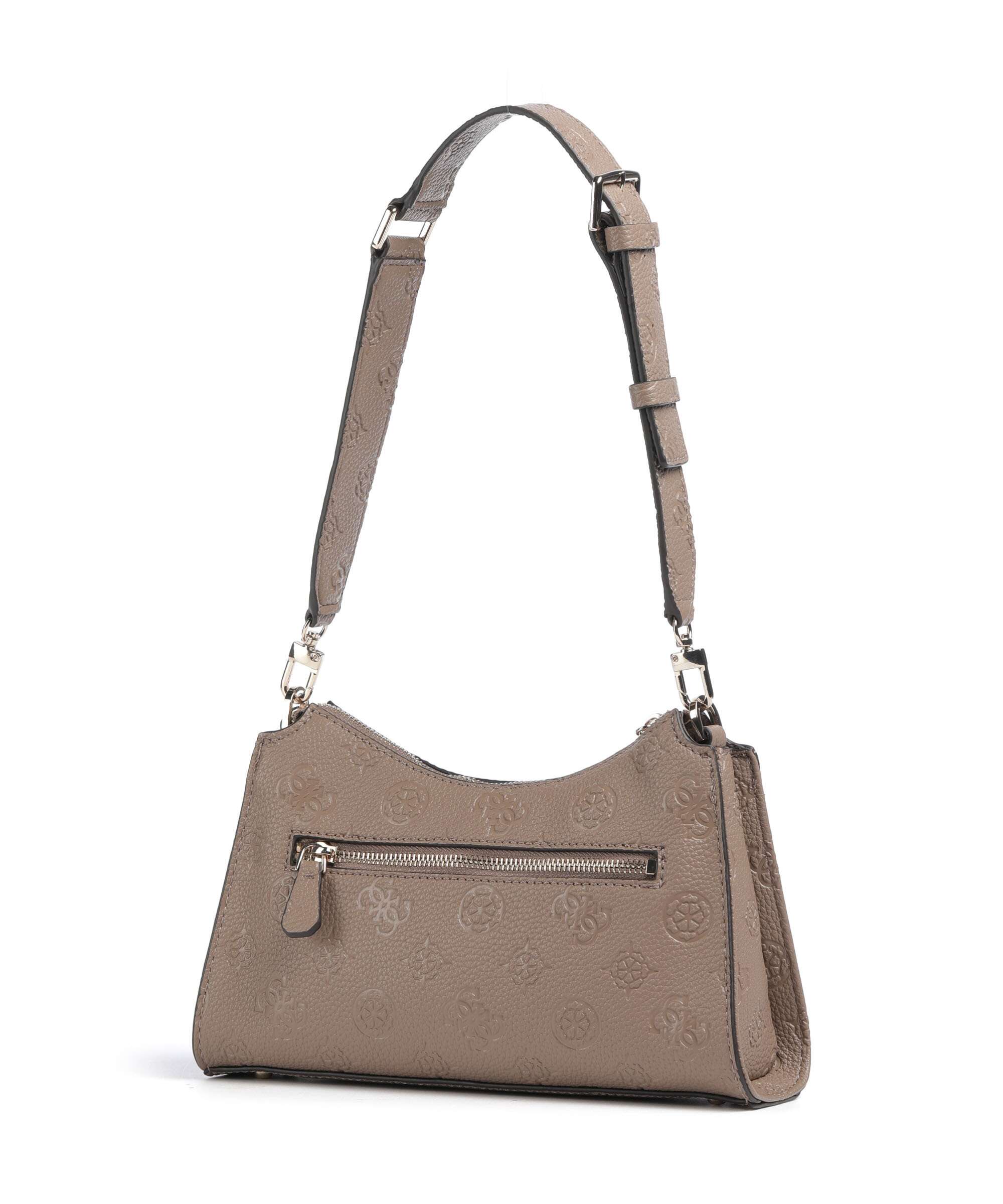 Guess Cresidia Sac porté épaule dark taupe logo - Image 2
