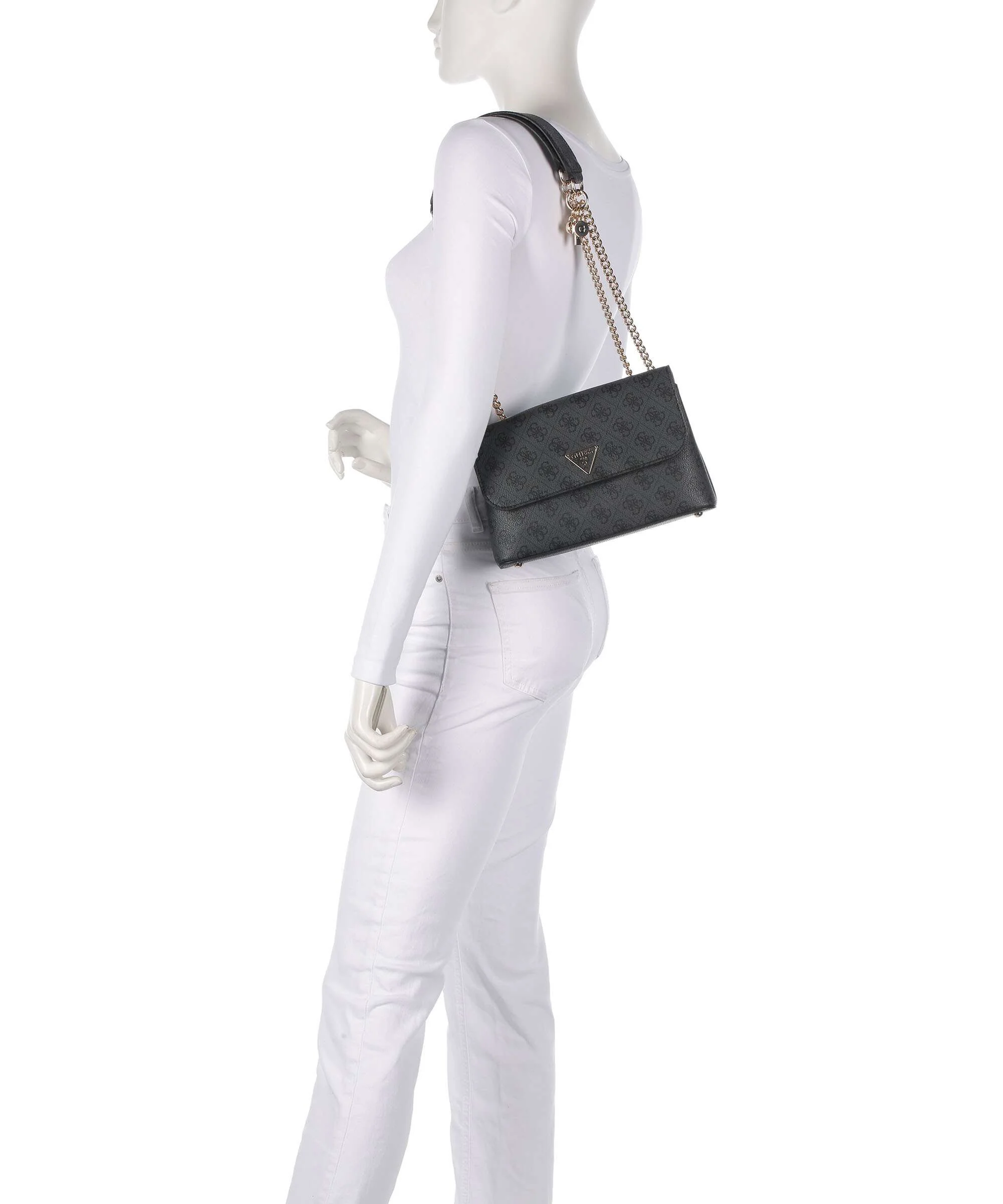Guess Erica Eco Sac porté épaule coal logo - Image 3