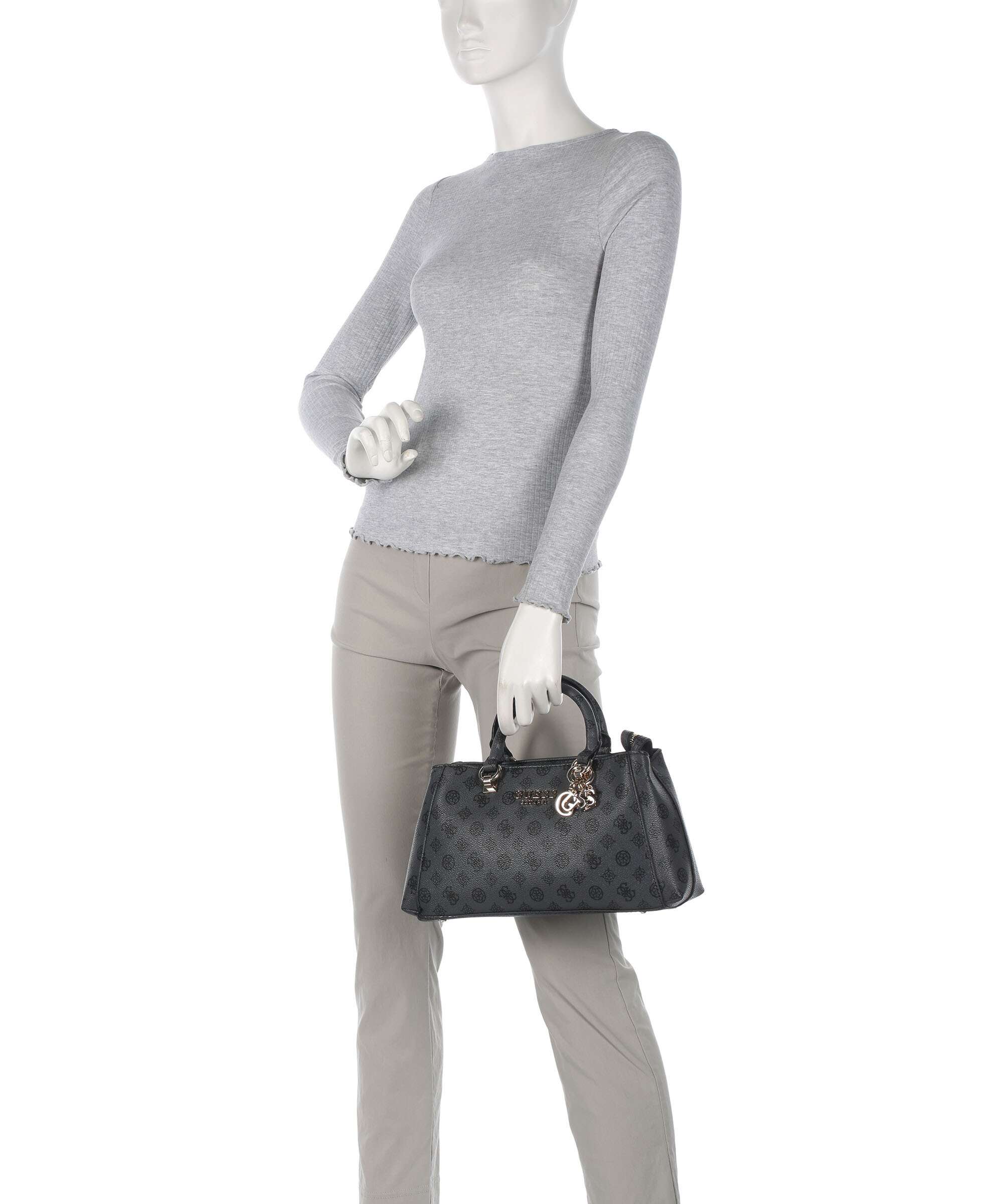 Guess Evelune Sac à main charcoal logo - Image 3