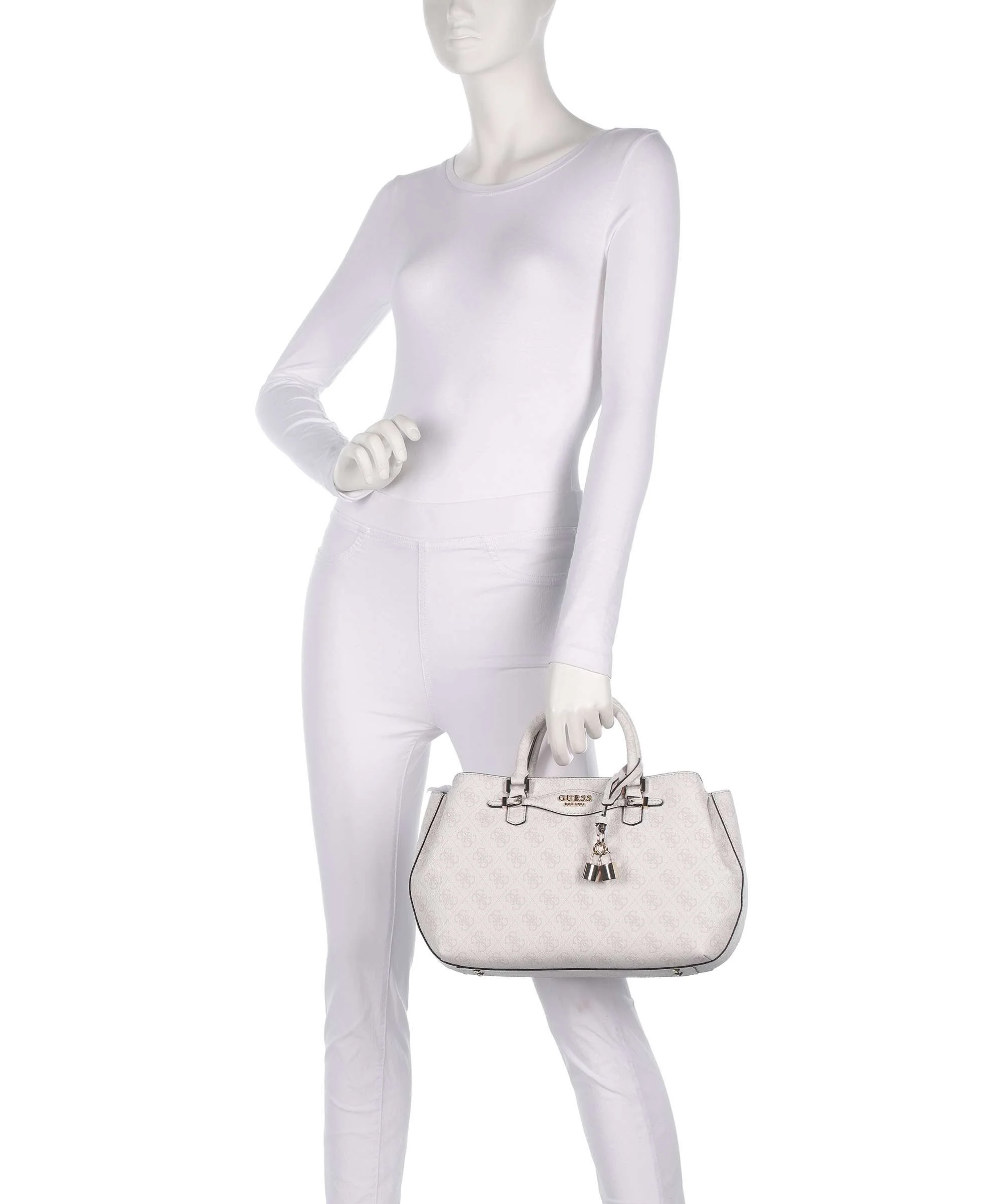 Guess Katya 4G Logo Sac à main white logo - Image 3