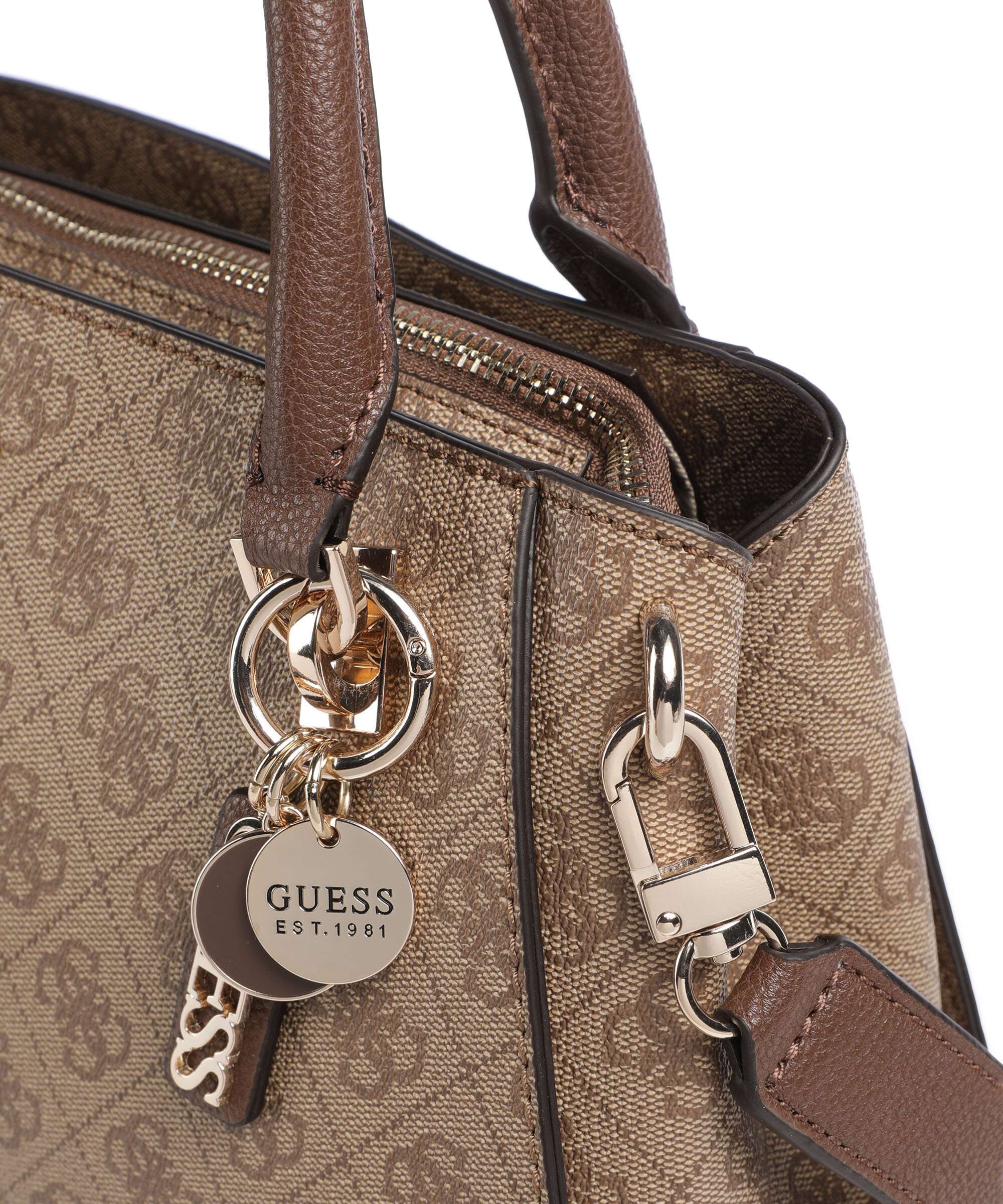 Guess Noelle 4G Logo Sac à main latte logo/brown - Image 4