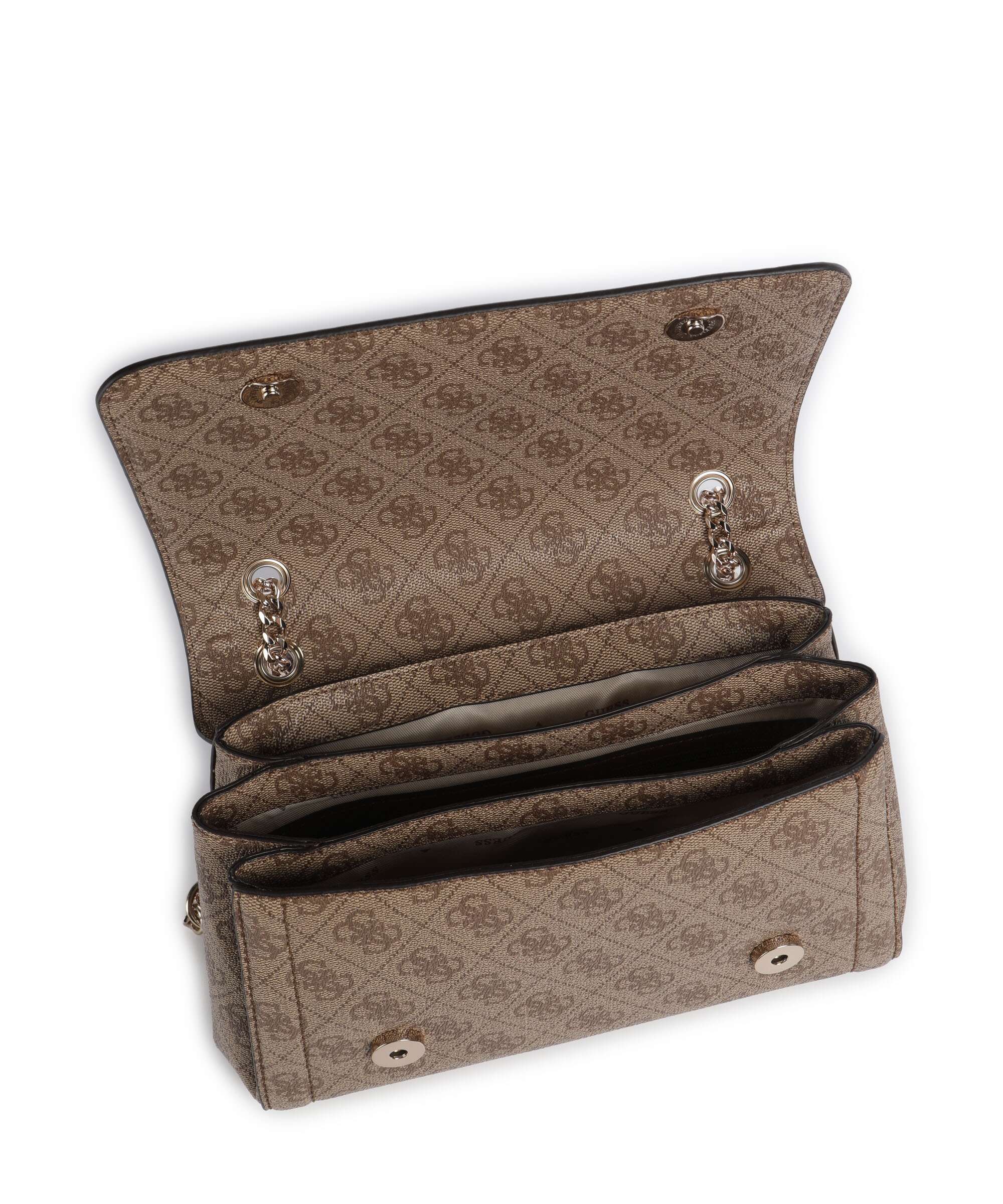 Guess Noelle Sac porté épaule latte logo/brown - Image 7