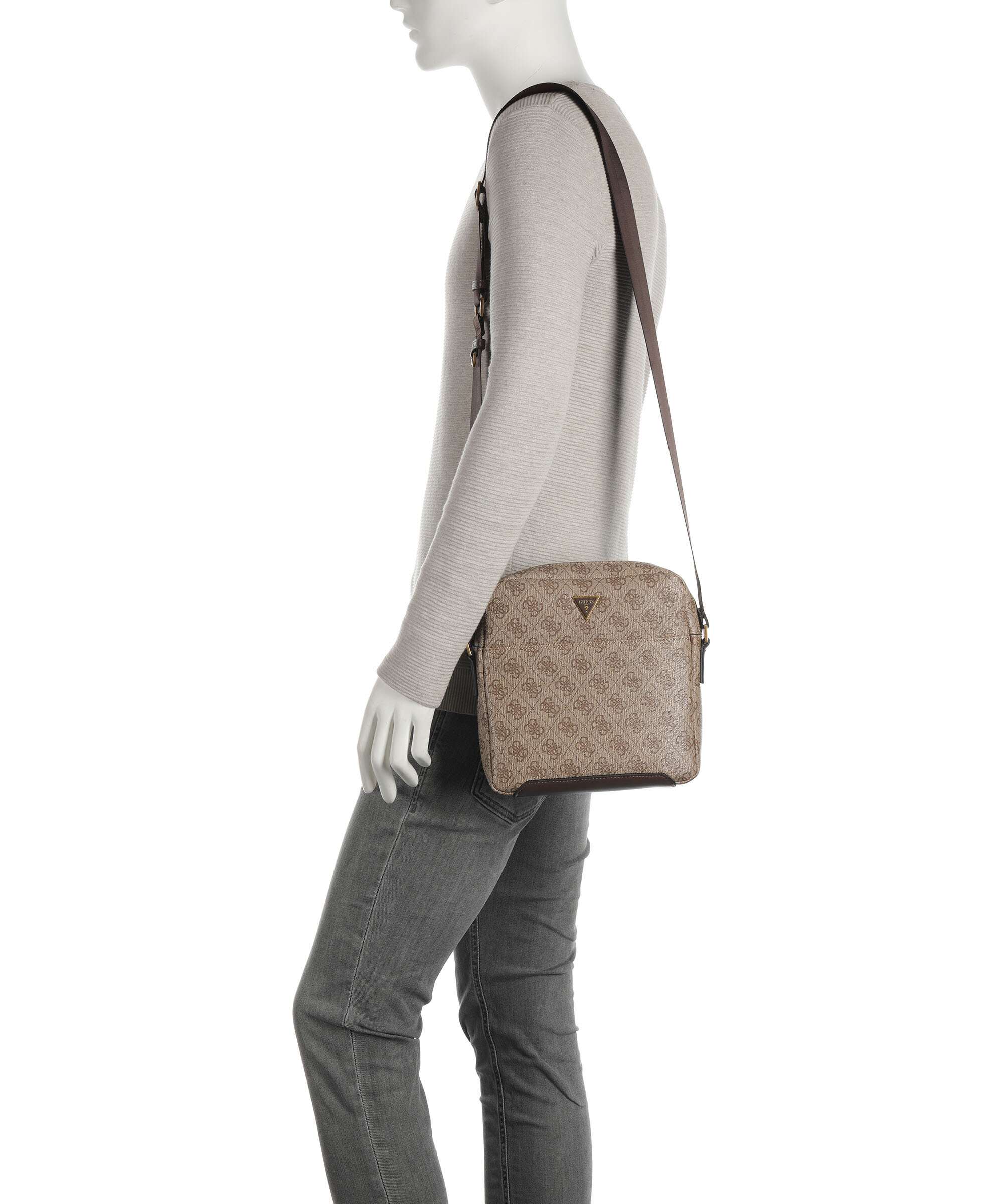 Guess Torino Eco Sac bandoulière beige/brown - Image 3