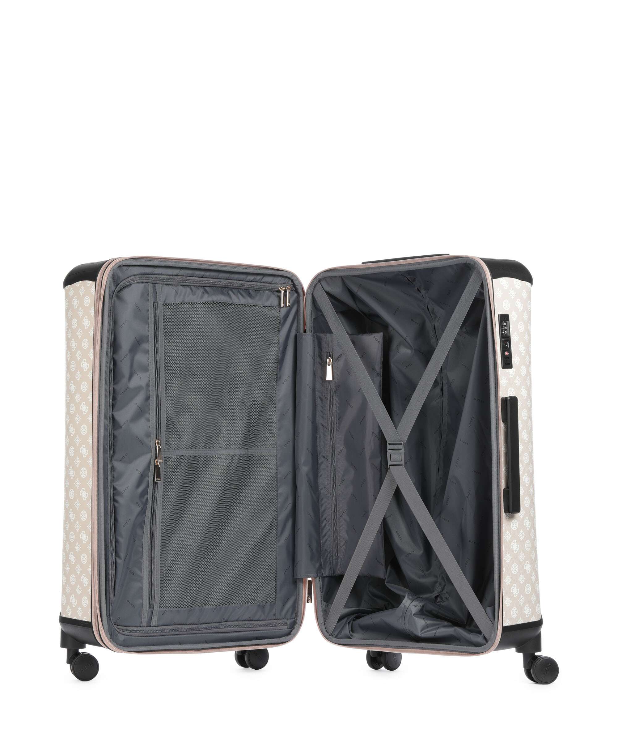 Guess Wilder Valise 4 roues beige/white - Image 6