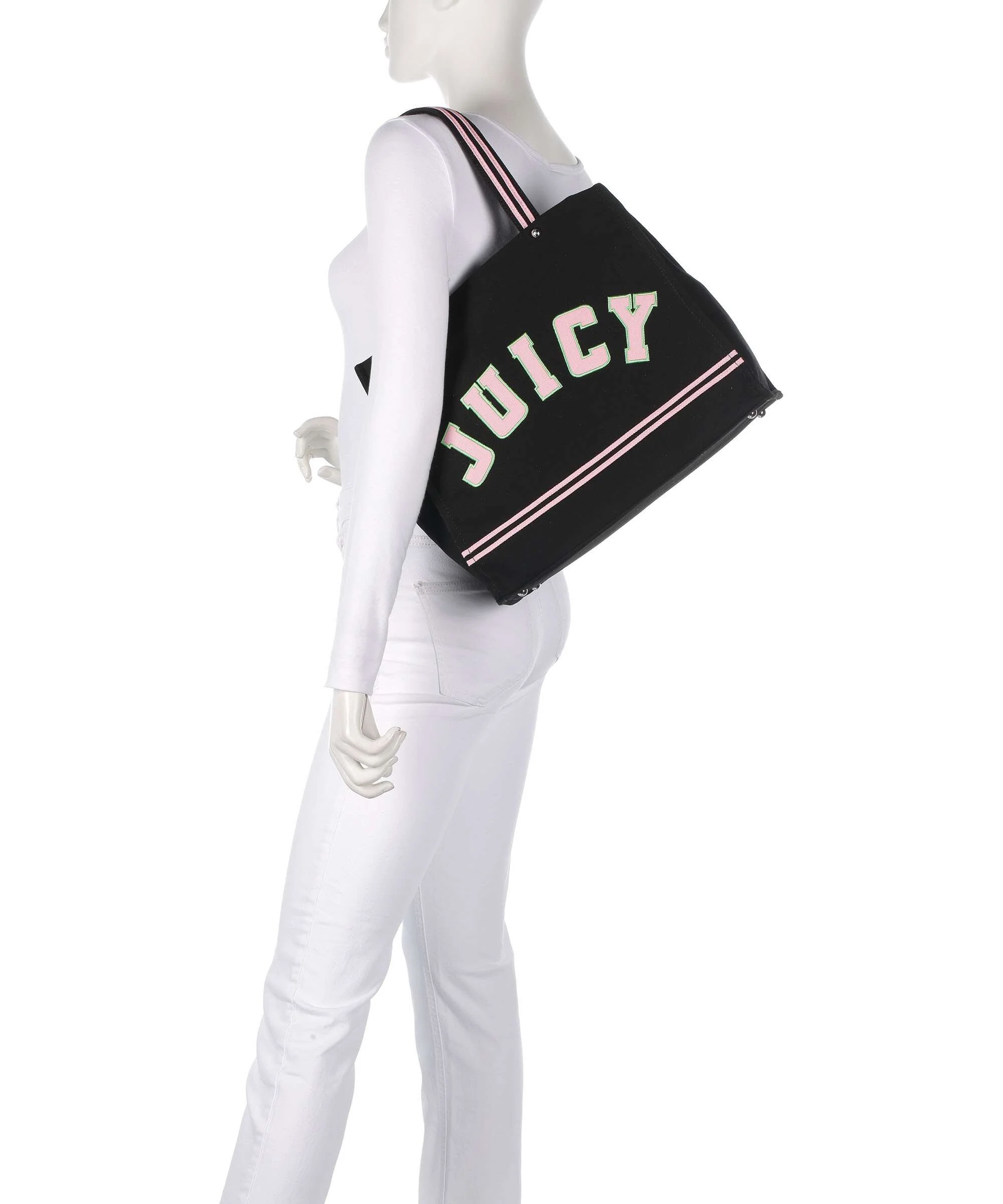 Juicy Couture Iris Patch Canvas L Cabas black/juicy pink - Image 3