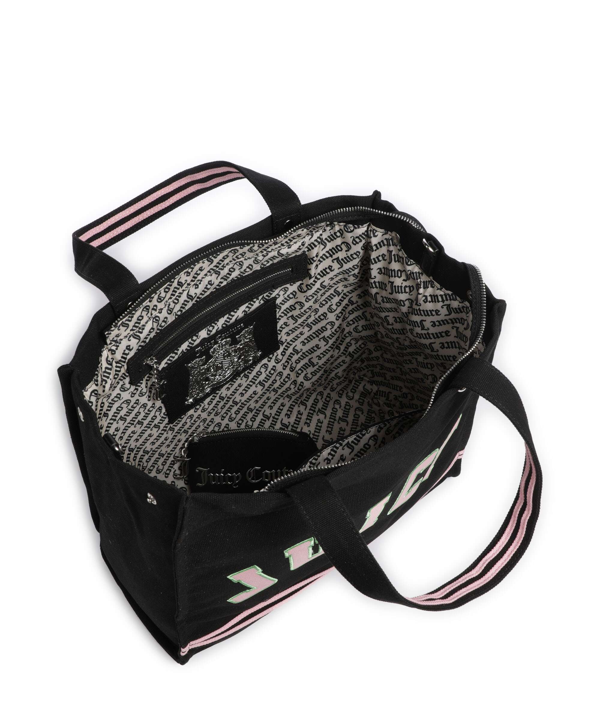 Juicy Couture Iris Patch Canvas L Cabas black/juicy pink - Image 7