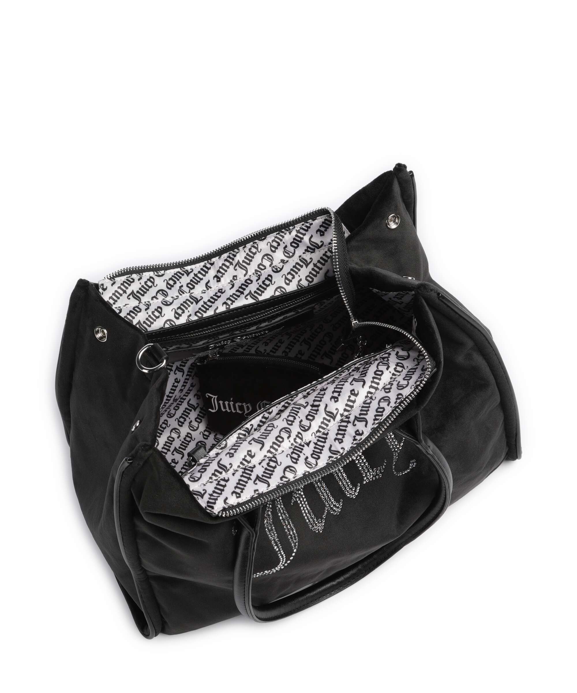 Juicy Couture Iris Velvet Rhinestones L Cabas black - Image 6