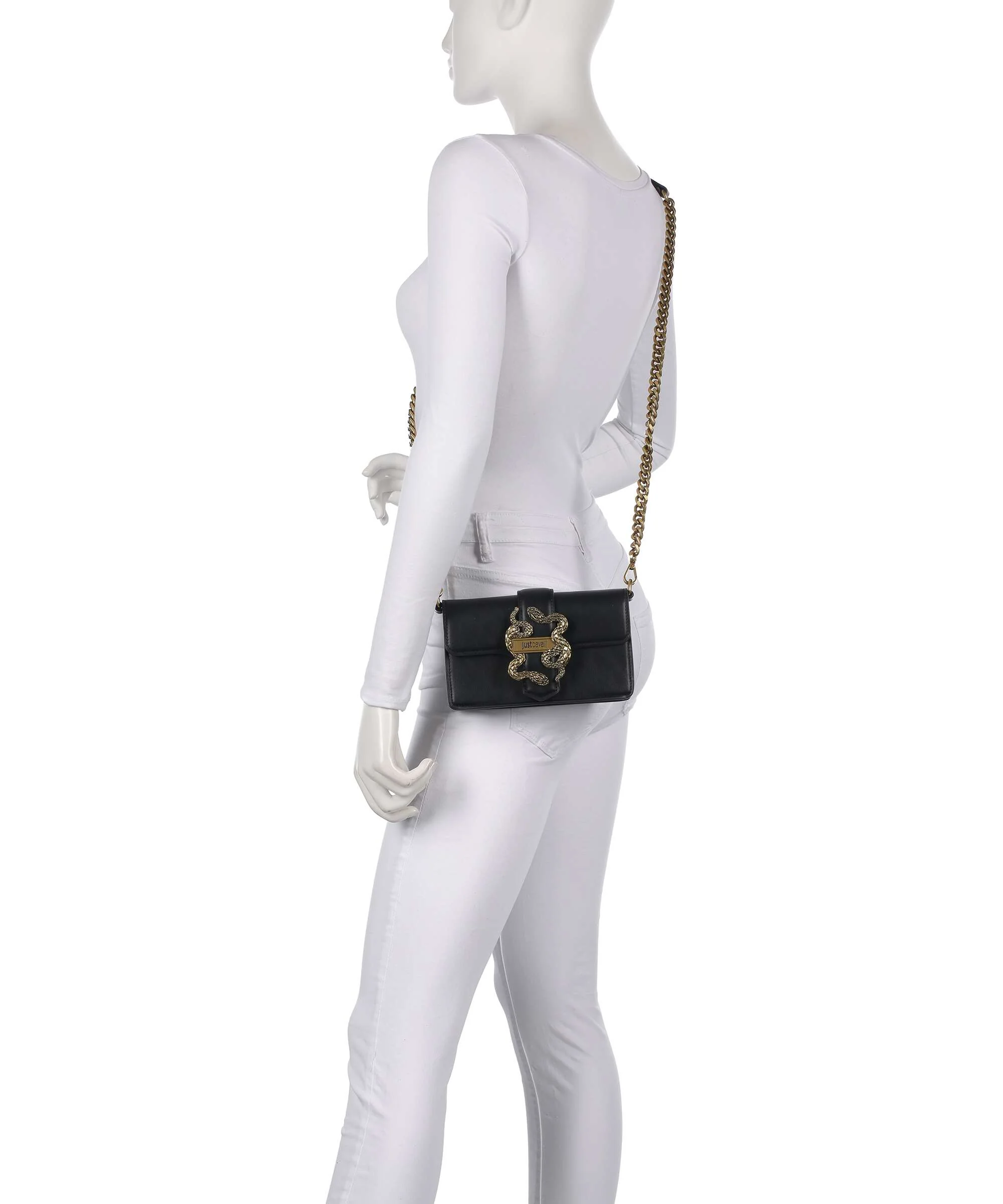 Just Cavalli Iconic Snakes Sac bandoulière black - Image 3