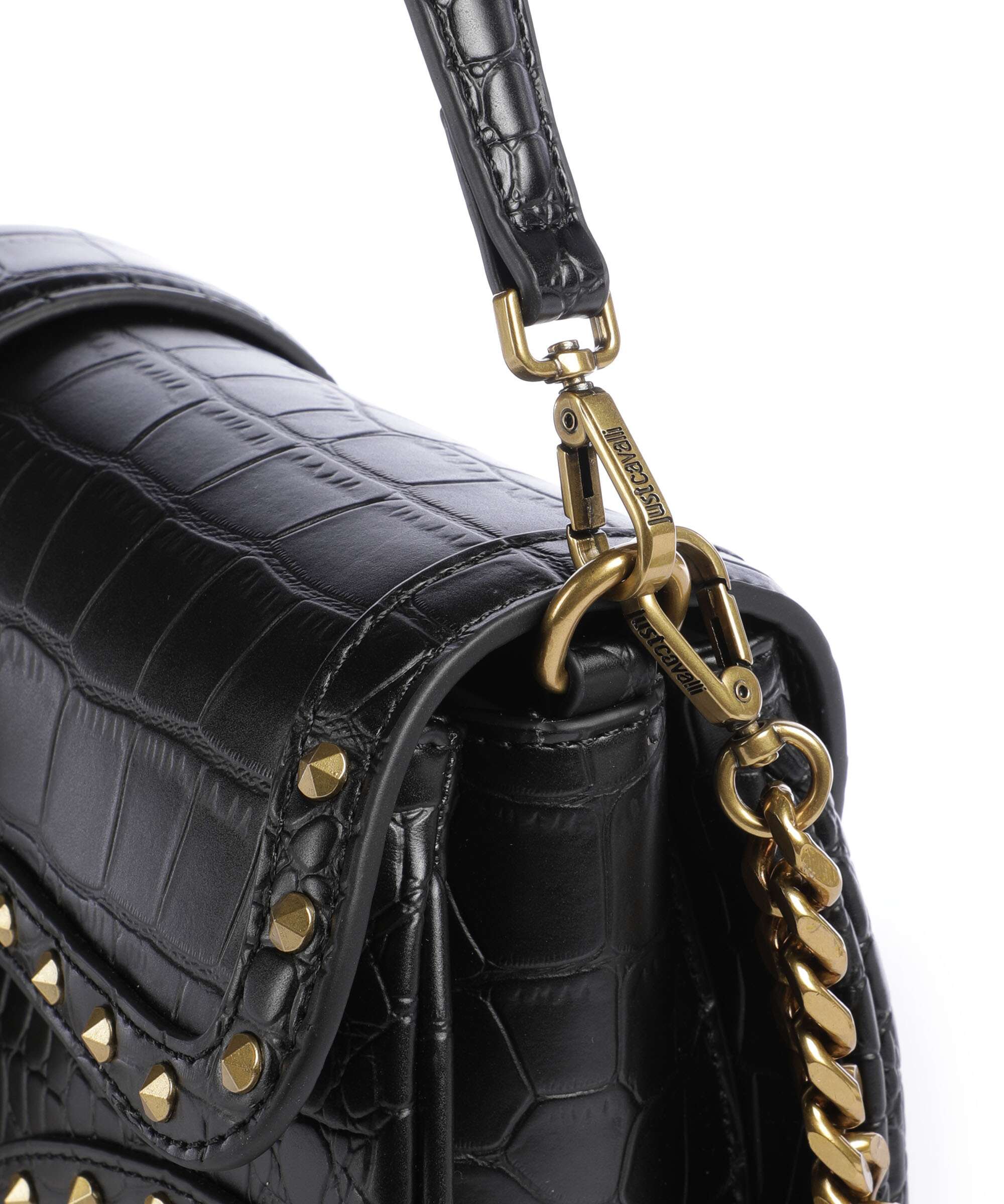 Just Cavalli Iconic Snakes Sac porté épaule black - Image 5