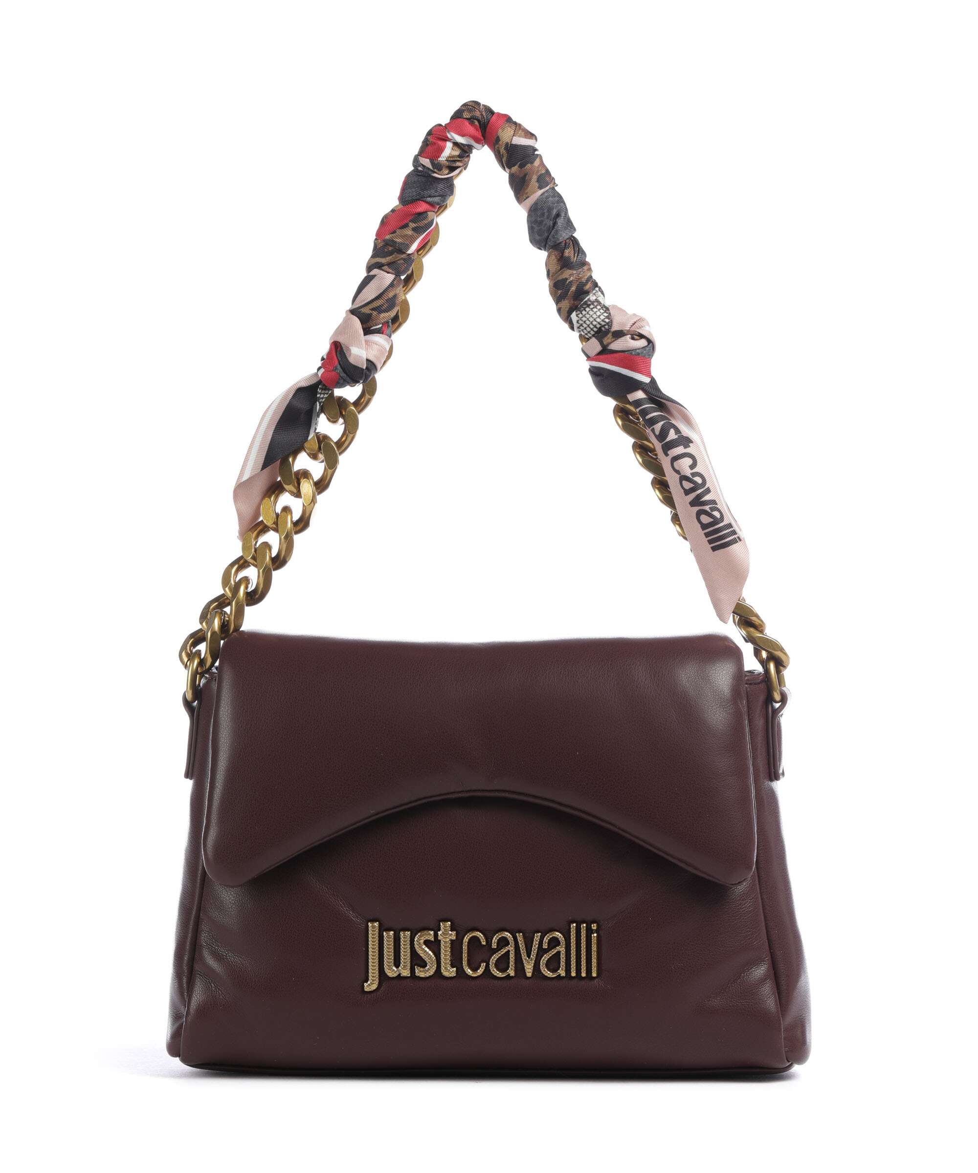 Just Cavalli Puffy Foulard Sac porté épaule dark purple