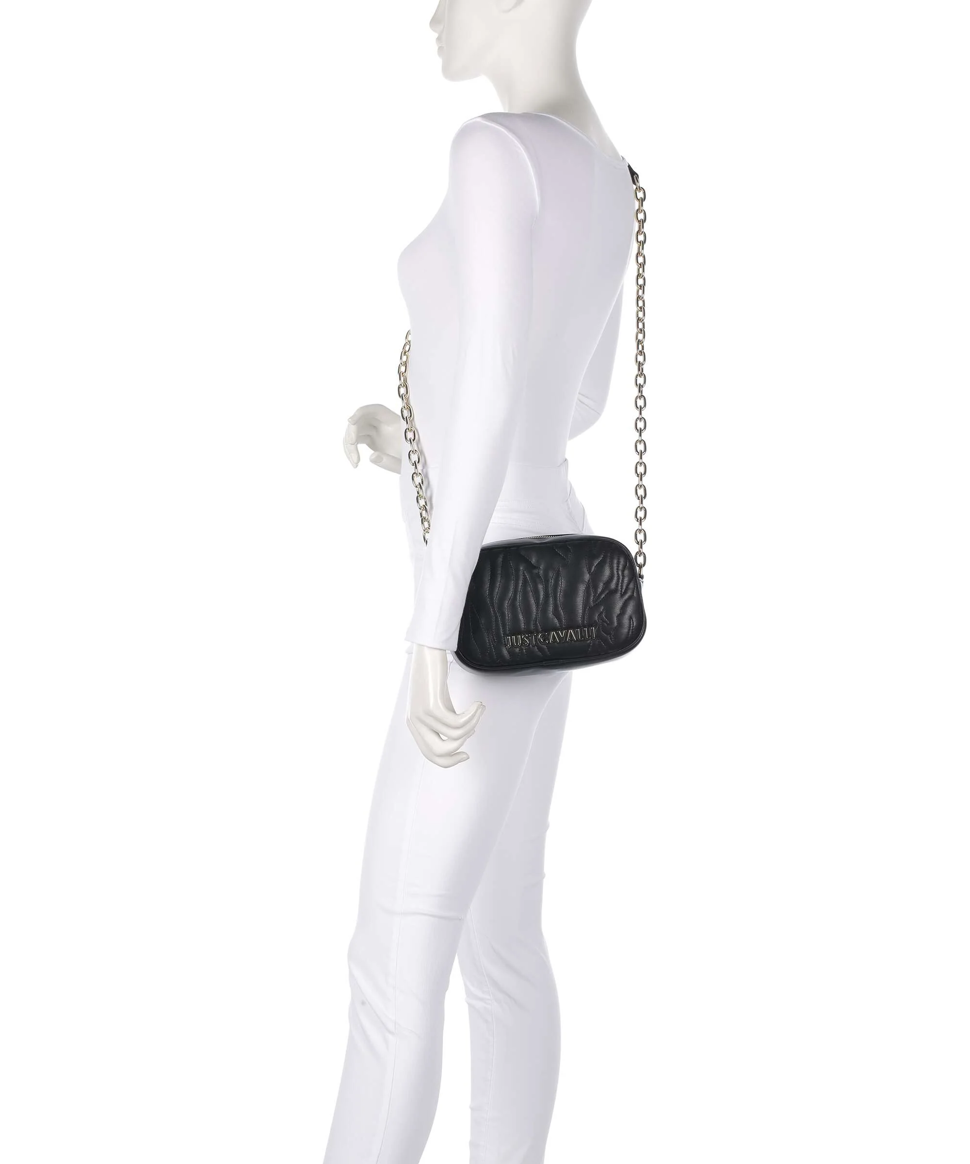 Just Cavalli Quilted Zebra Sac bandoulière black - Image 3
