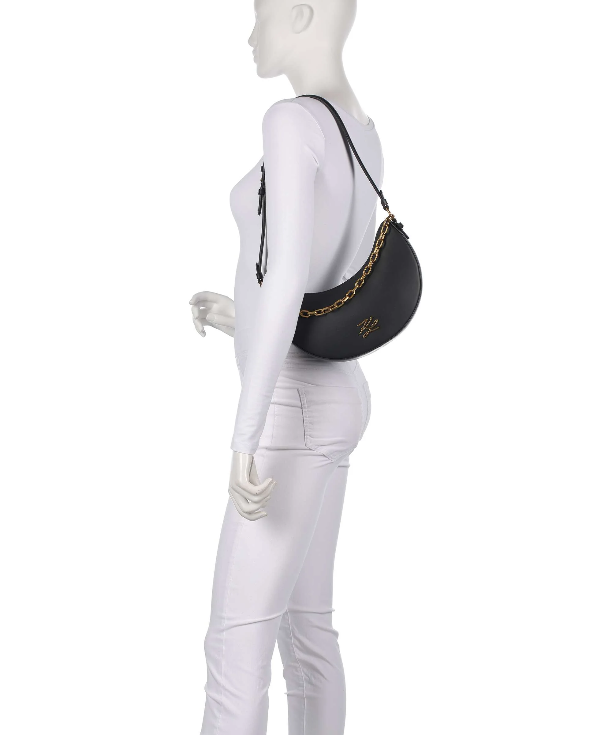 Karl Lagerfeld K/Autograph Medium Sac porté épaule black/gold - Image 3