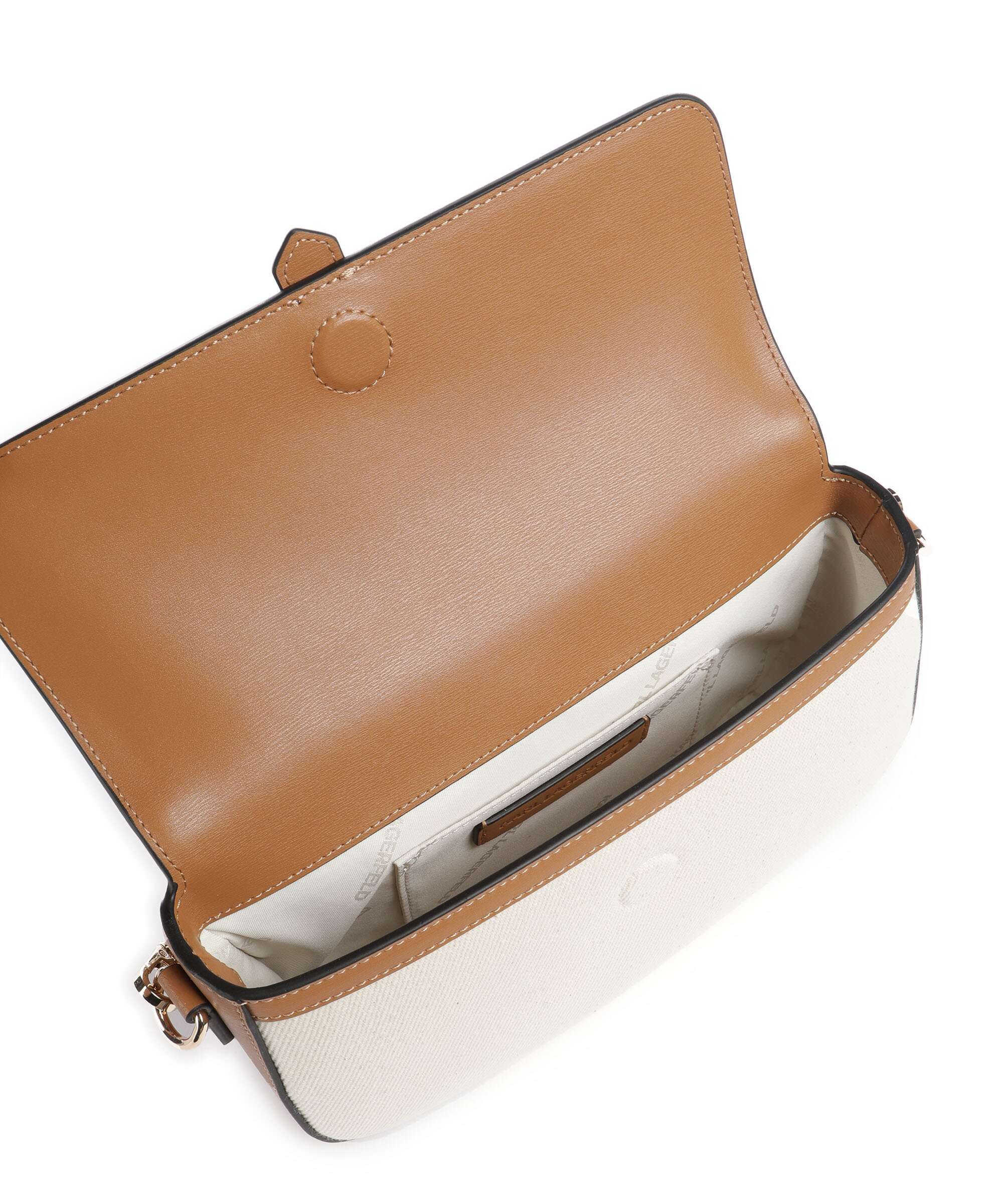 Karl Lagerfeld K/Autograph Sac porté épaule canvas caramel - Image 6