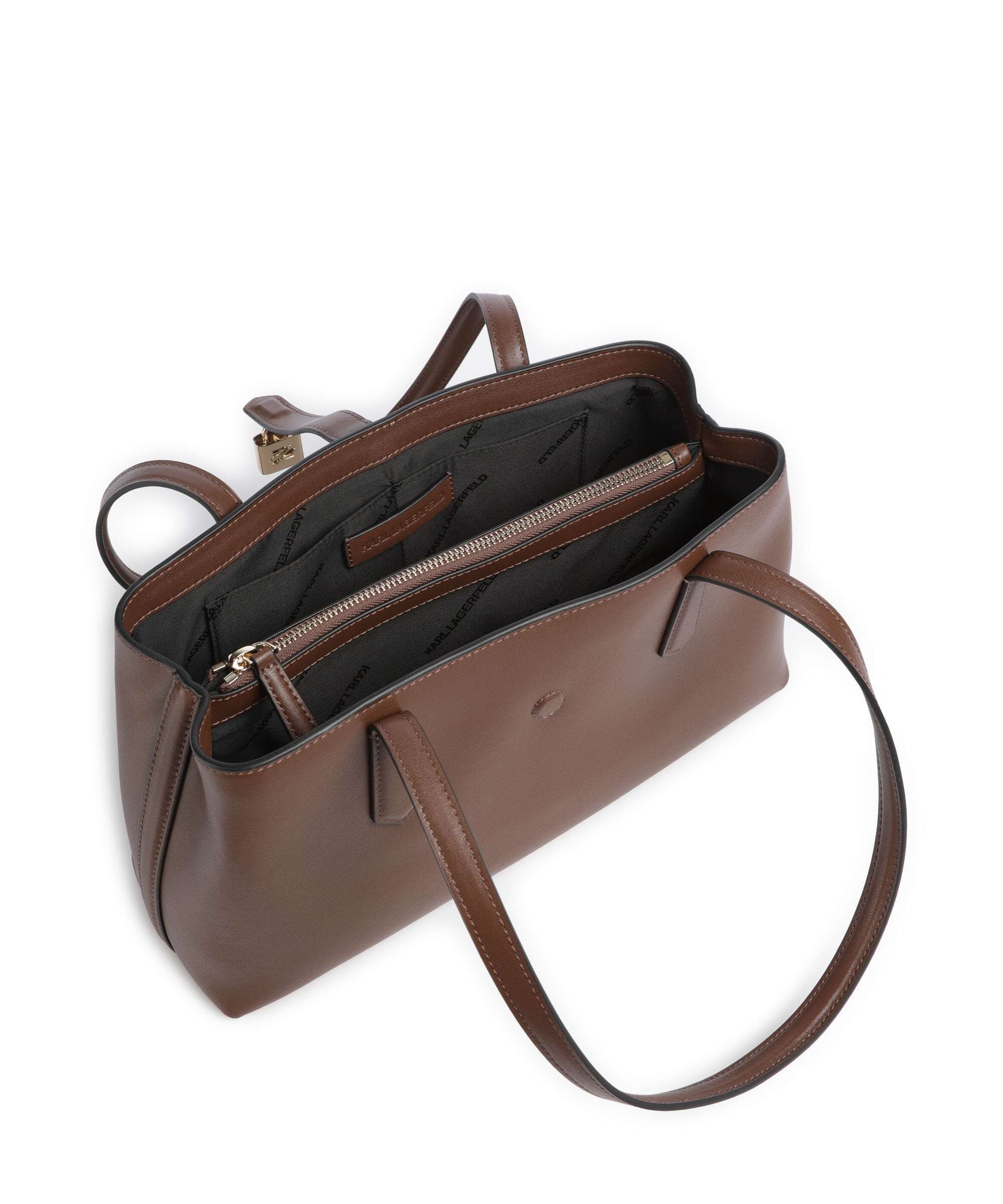Karl Lagerfeld K/Autograph Sac porté épaule dark friar brown - Image 5