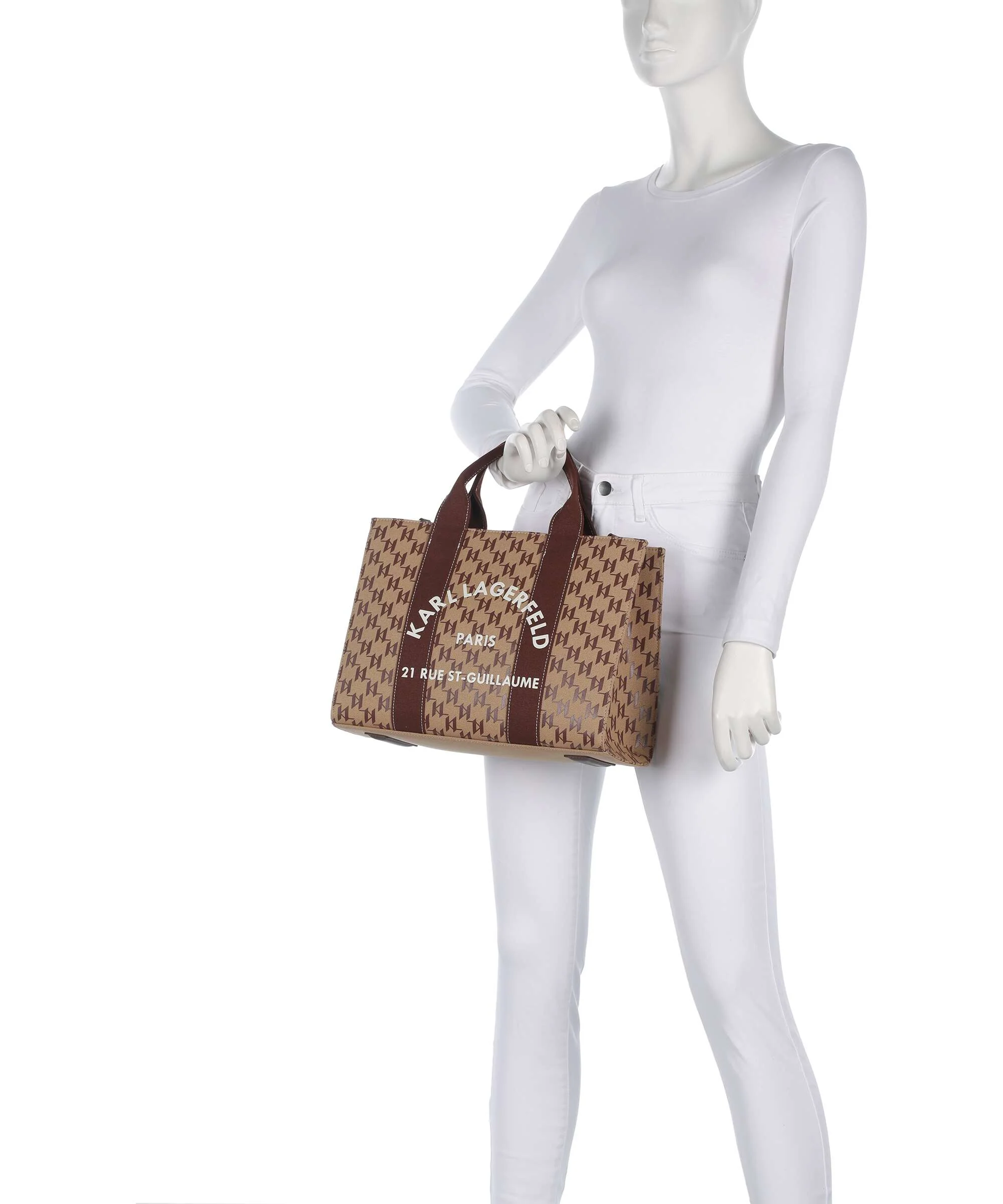 Karl Lagerfeld K/Rue St Guillaume Monogram Medium Sac à main monogram nougat brown - Image 3