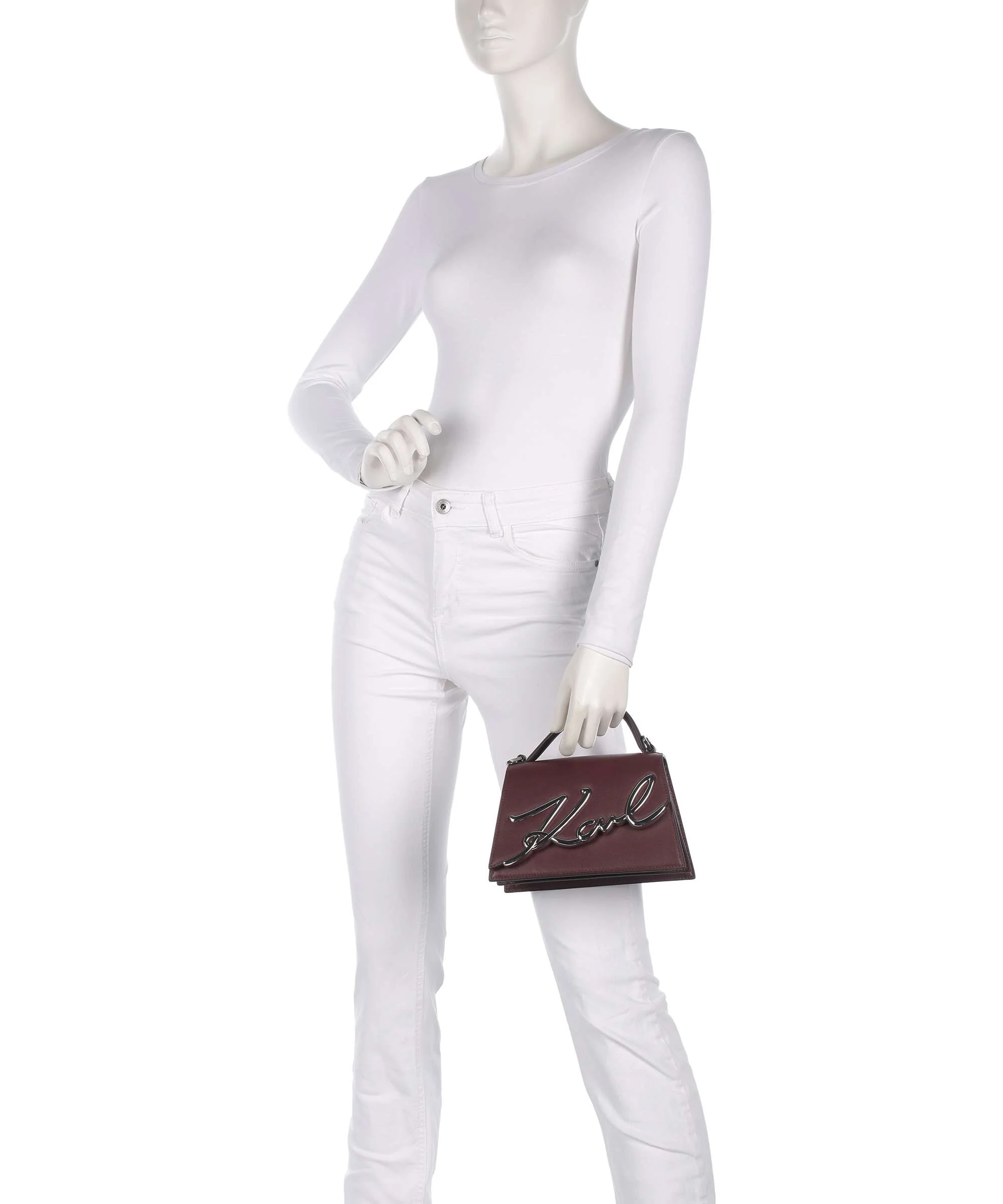 Karl Lagerfeld K/Signature 2.0 Sac bandoulière windsor/burgundy - Image 3