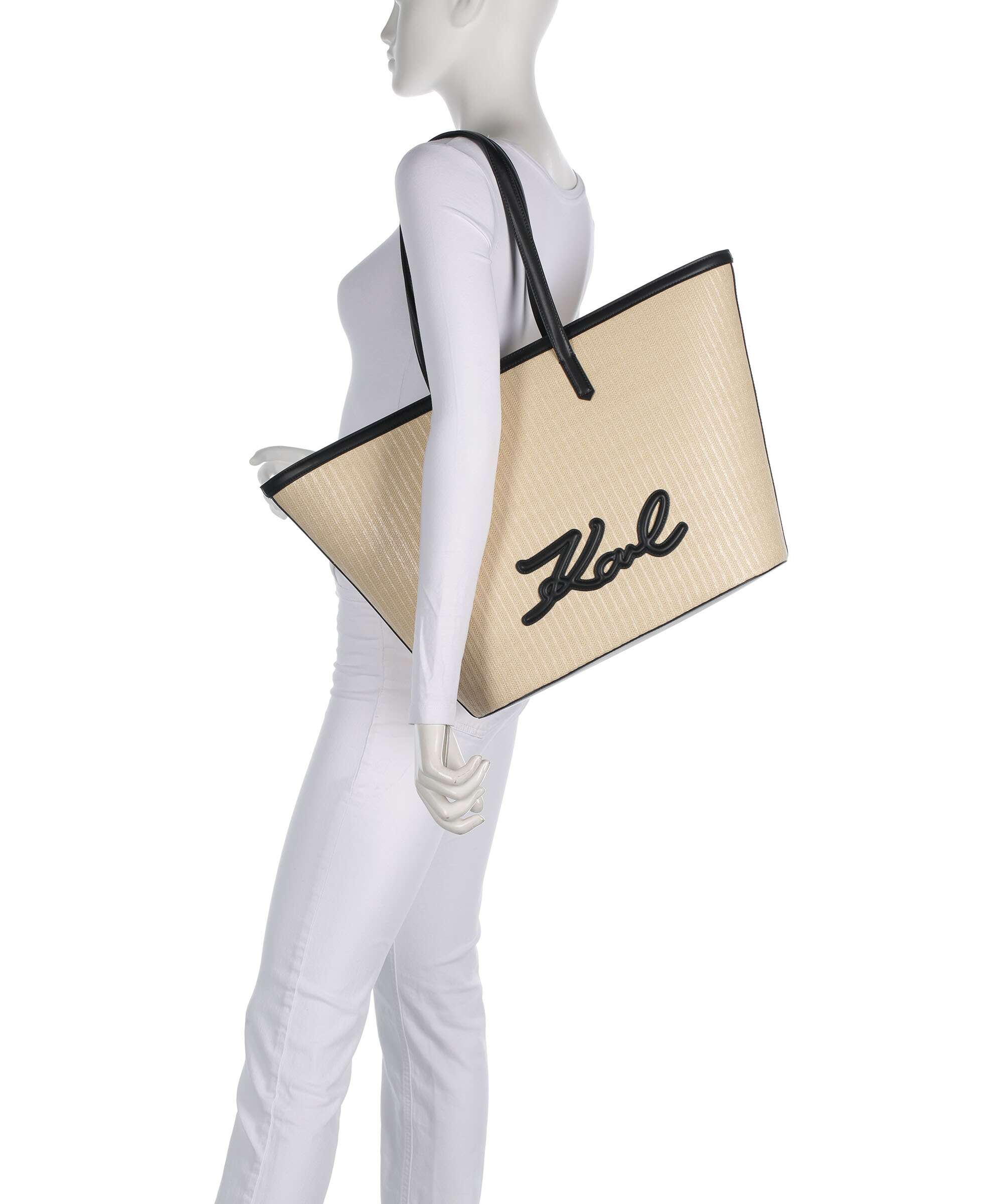 Karl Lagerfeld K/Signature Cabas natural/black - Image 3