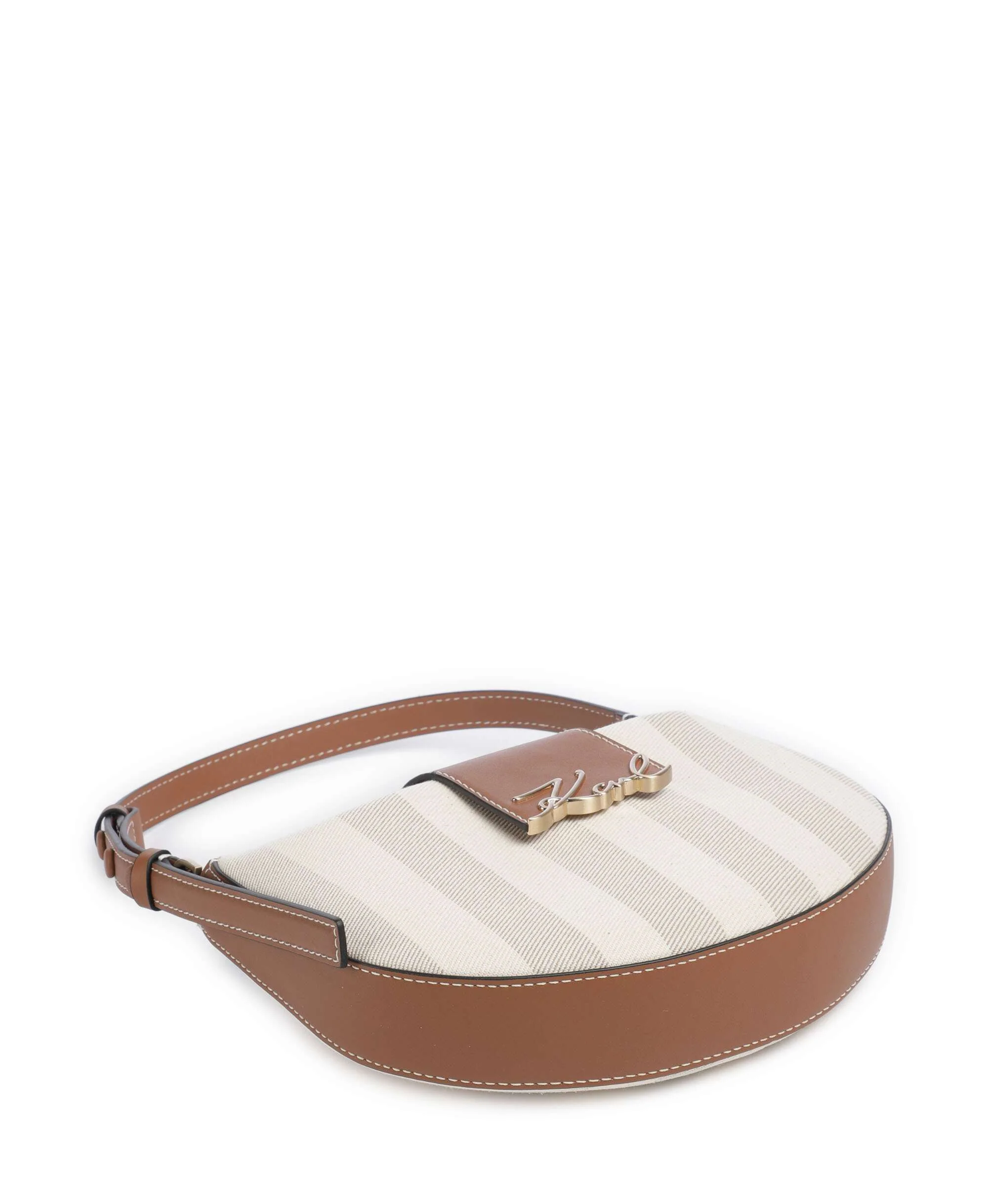 Karl Lagerfeld K/Signature Sac porté épaule natural canvas/tan - Image 4