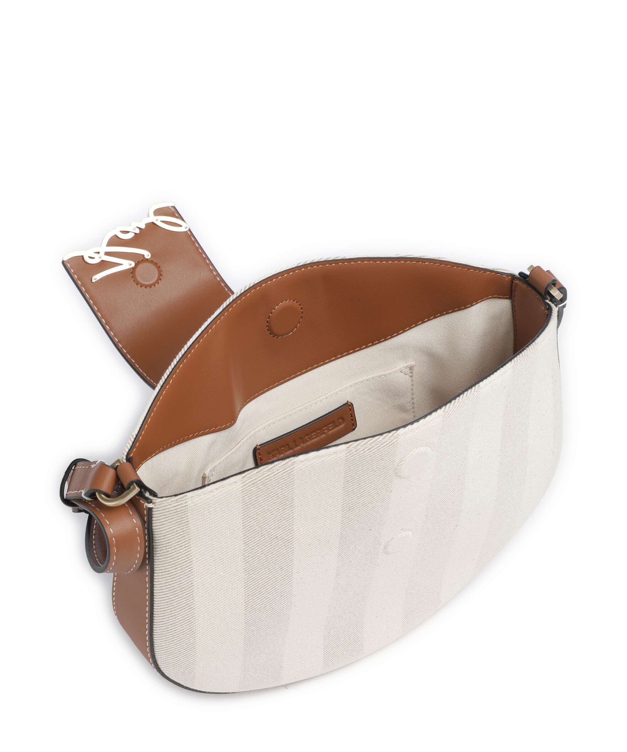 Karl Lagerfeld K/Signature Sac porté épaule natural canvas/tan - Image 5