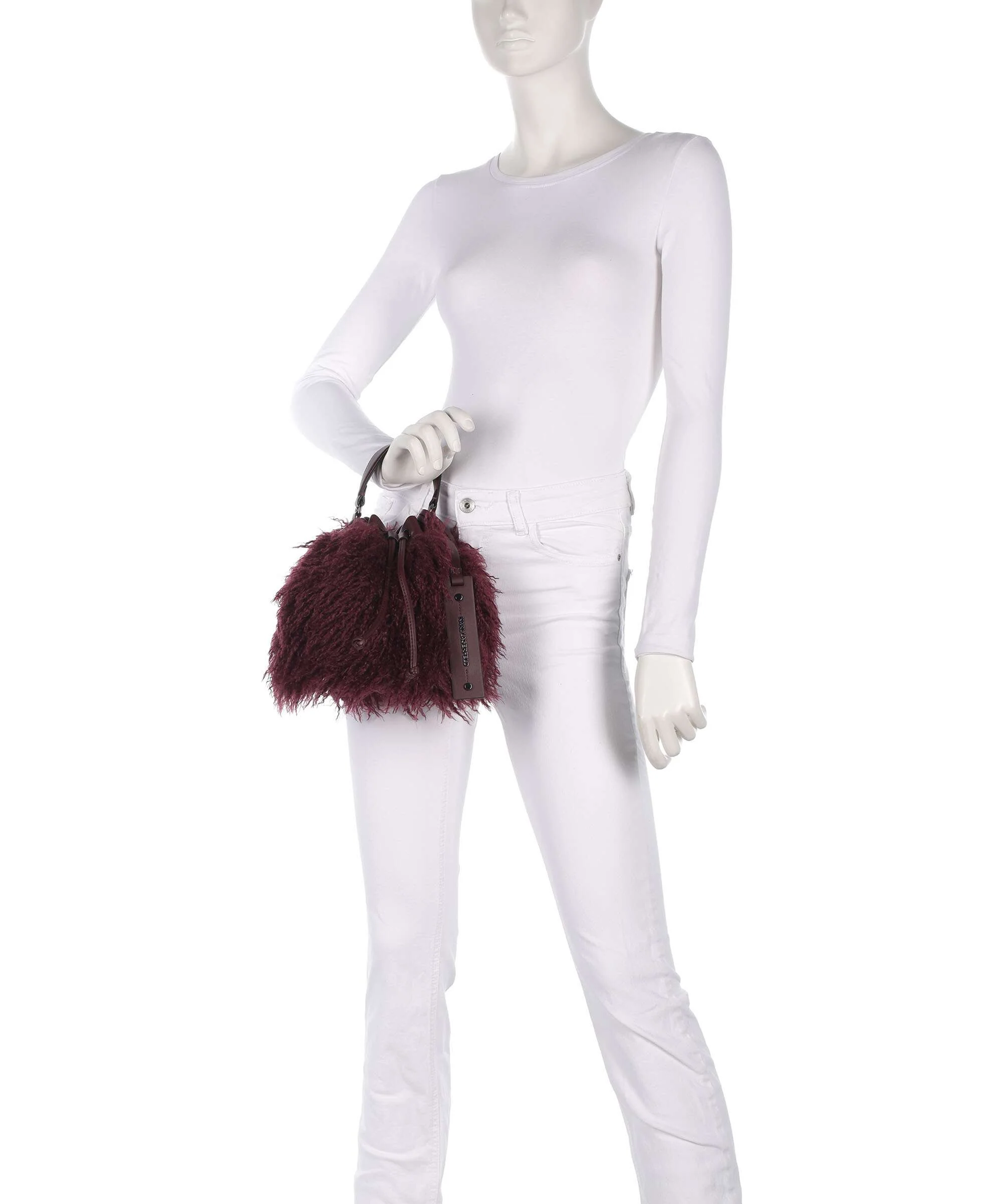 Karl Lagerfeld K/Weave Sac seau windsor/burgundy - Image 3