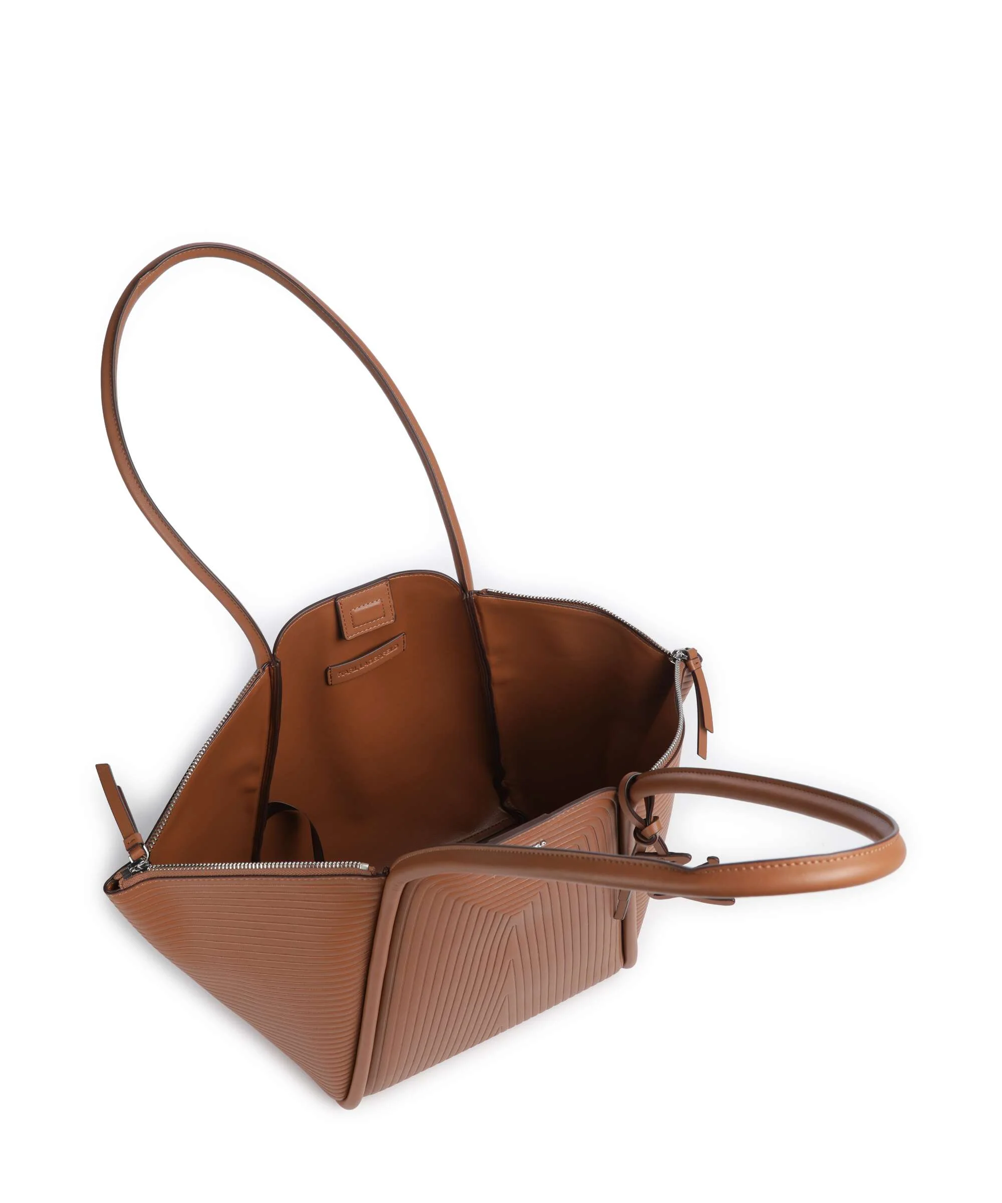 Karl Lagerfeld K/Wellen Medium Cabas dark tan - Image 6