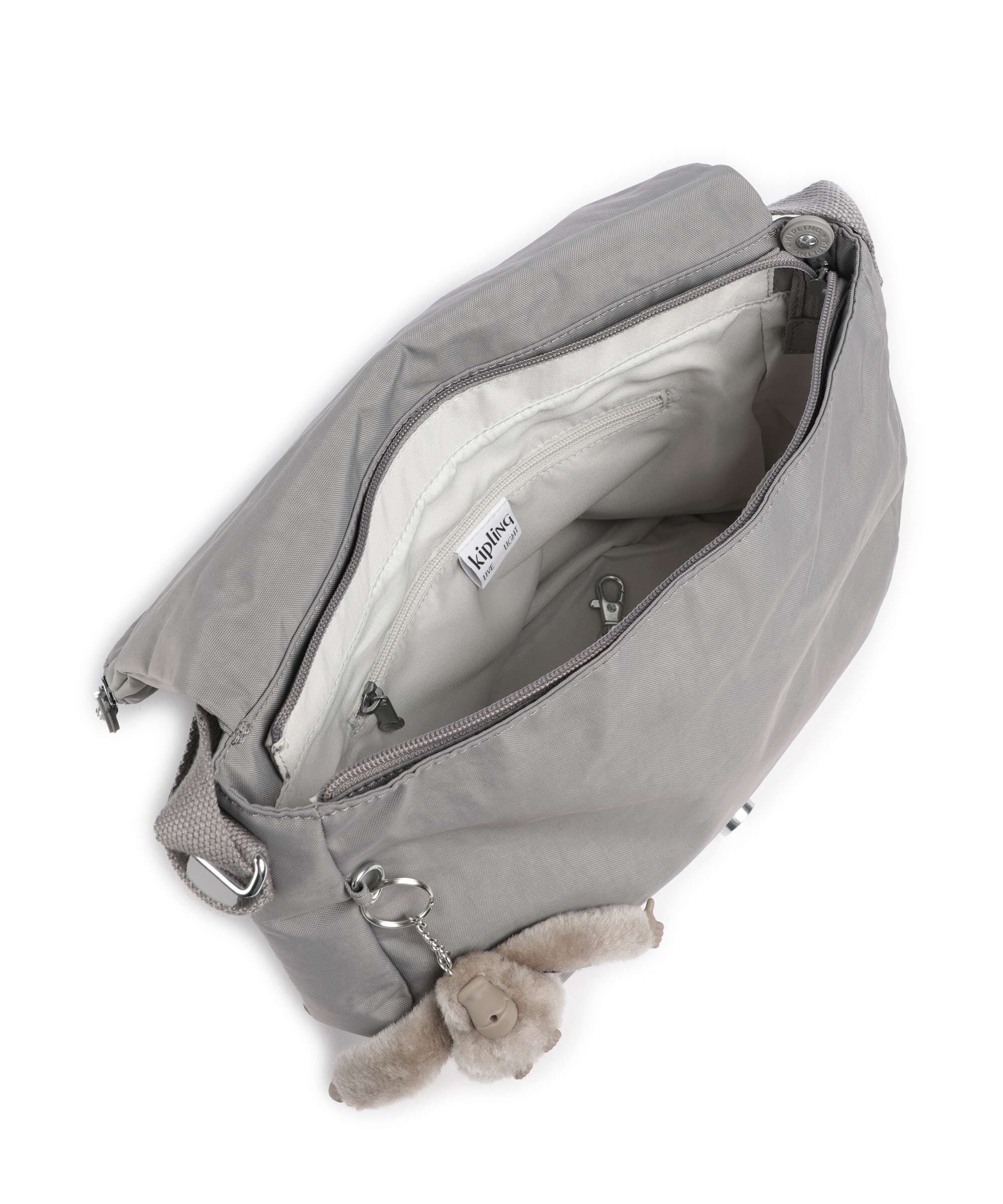 Kipling Basic Earthbeat M Sac porté épaule inviting grey - Image 6