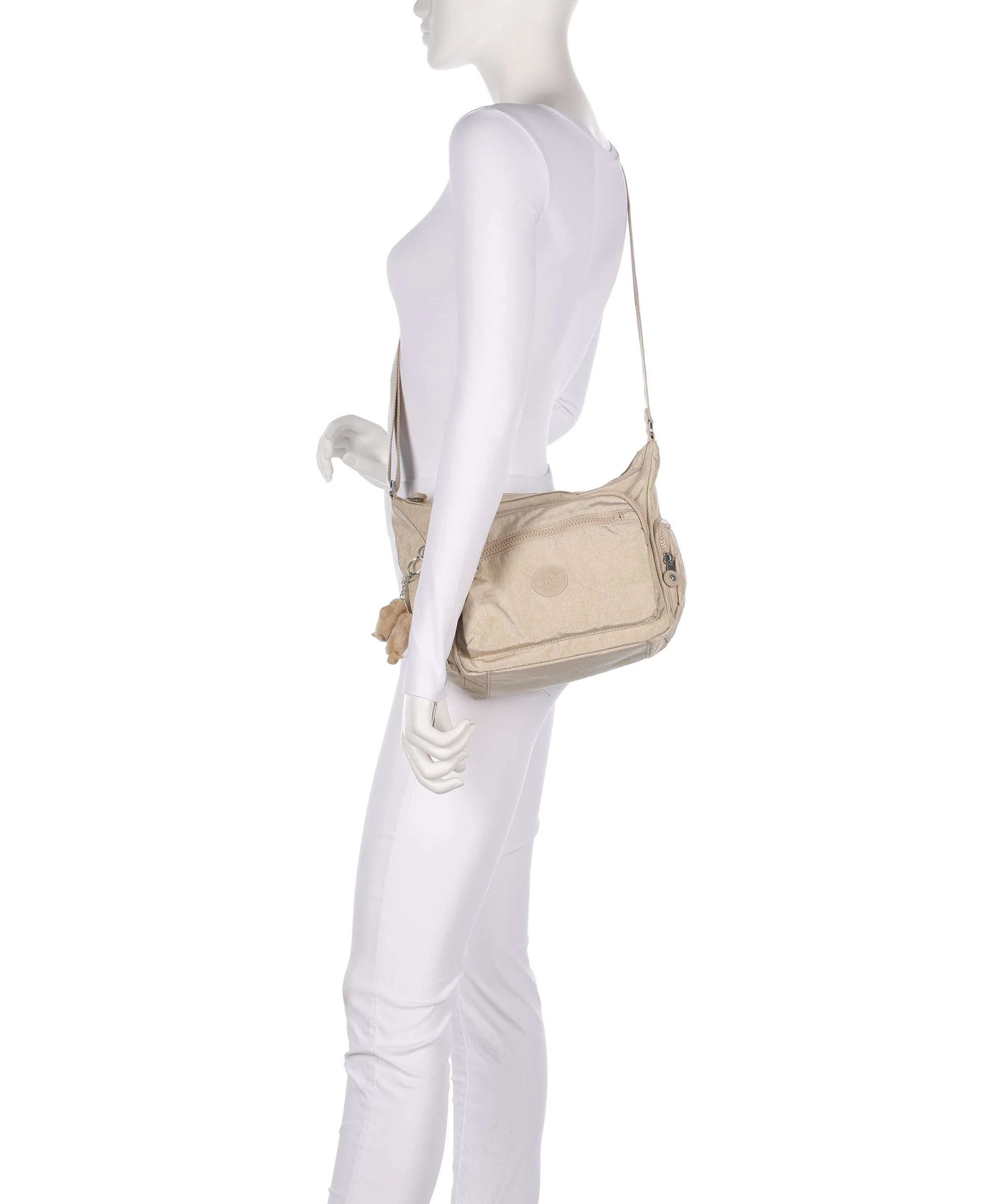 Kipling Basic Gabbie S Sac bandoulière sparkled beige - Image 3