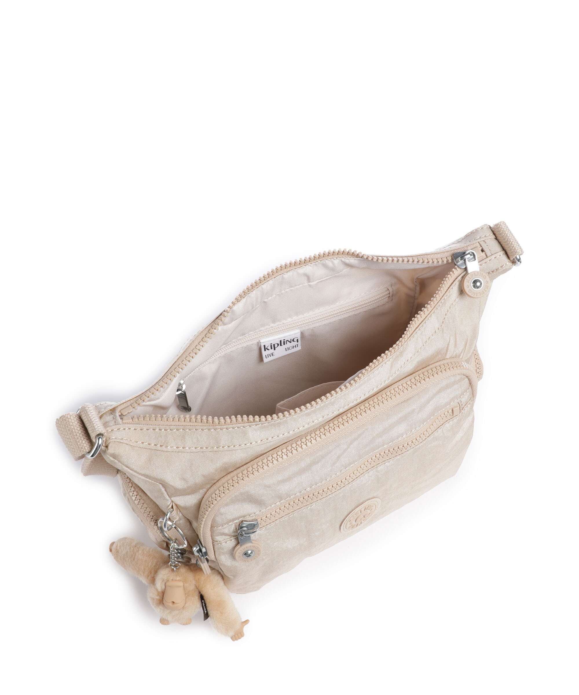 Kipling Basic Gabbie S Sac bandoulière sparkled beige - Image 6