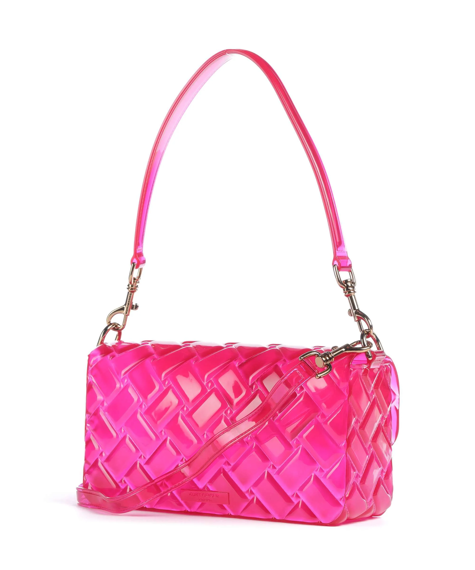 Kurt Geiger Jelly Kensington Sac porté épaule fuchsia - Image 3