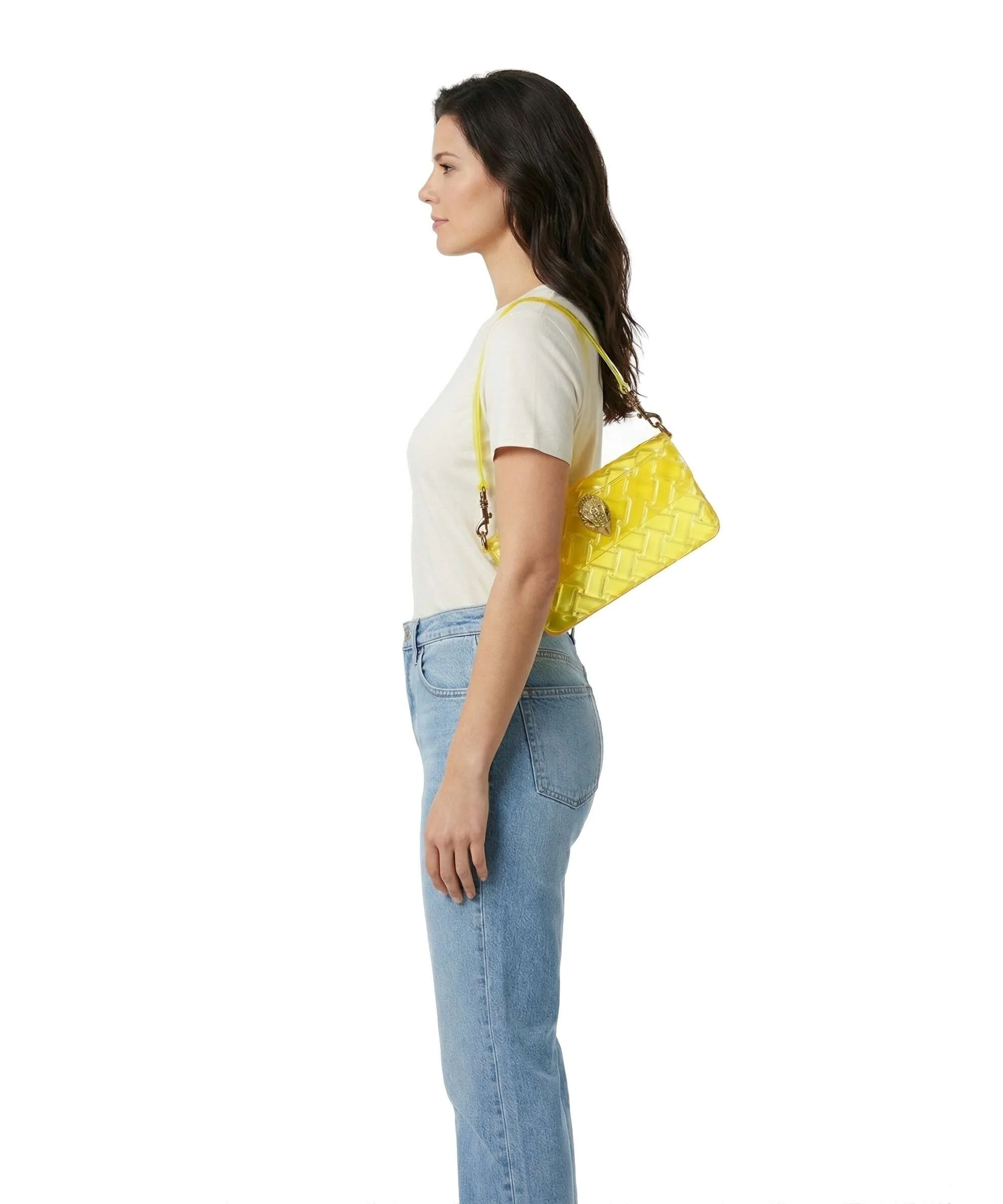 Kurt Geiger Jelly Kensington Sac porté épaule yellow - Image 4
