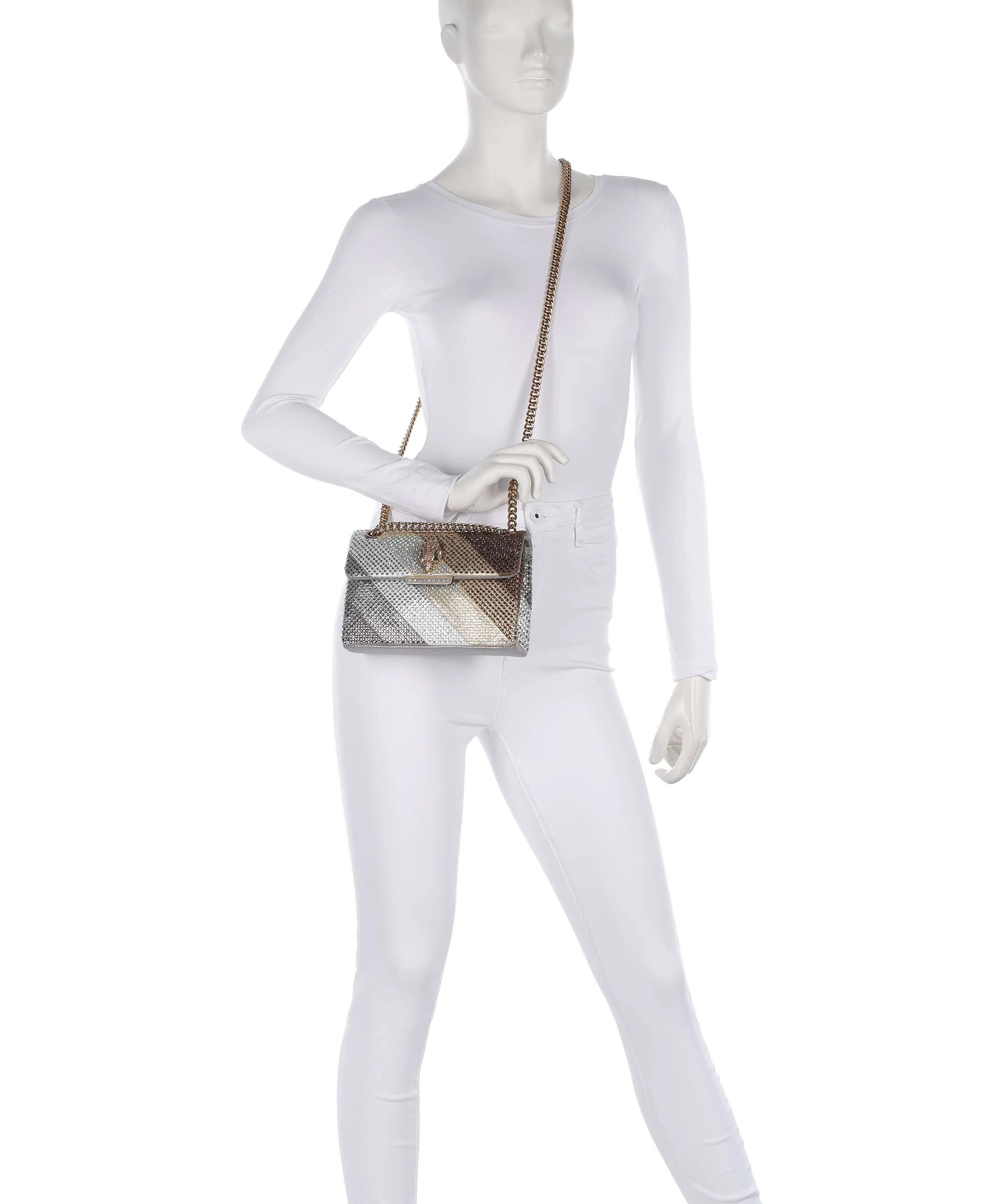 Kurt Geiger Kensington Mini Sac porté épaule metal combination - Image 4