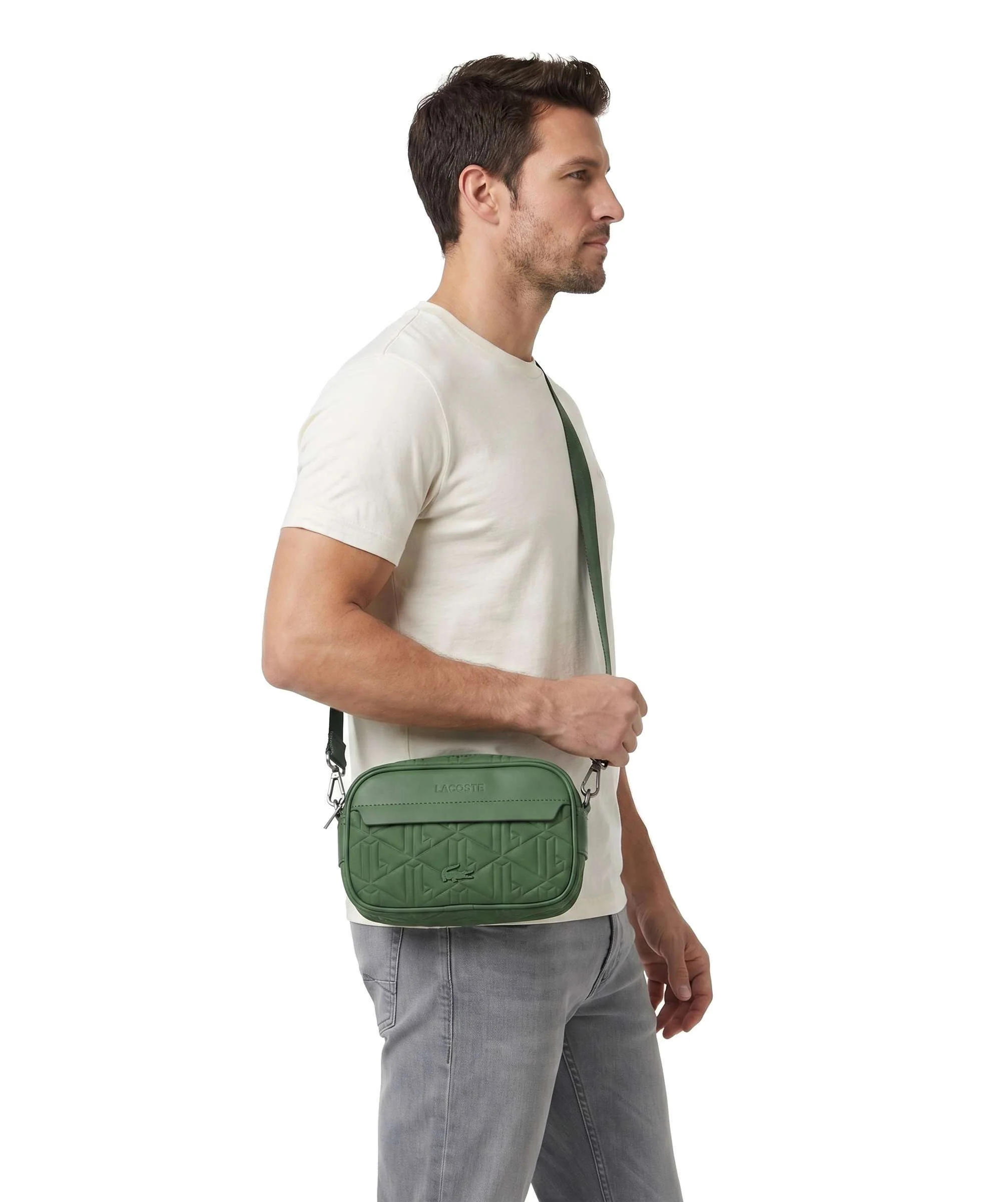 Lacoste The Blend Sac bandoulière vert - Image 3
