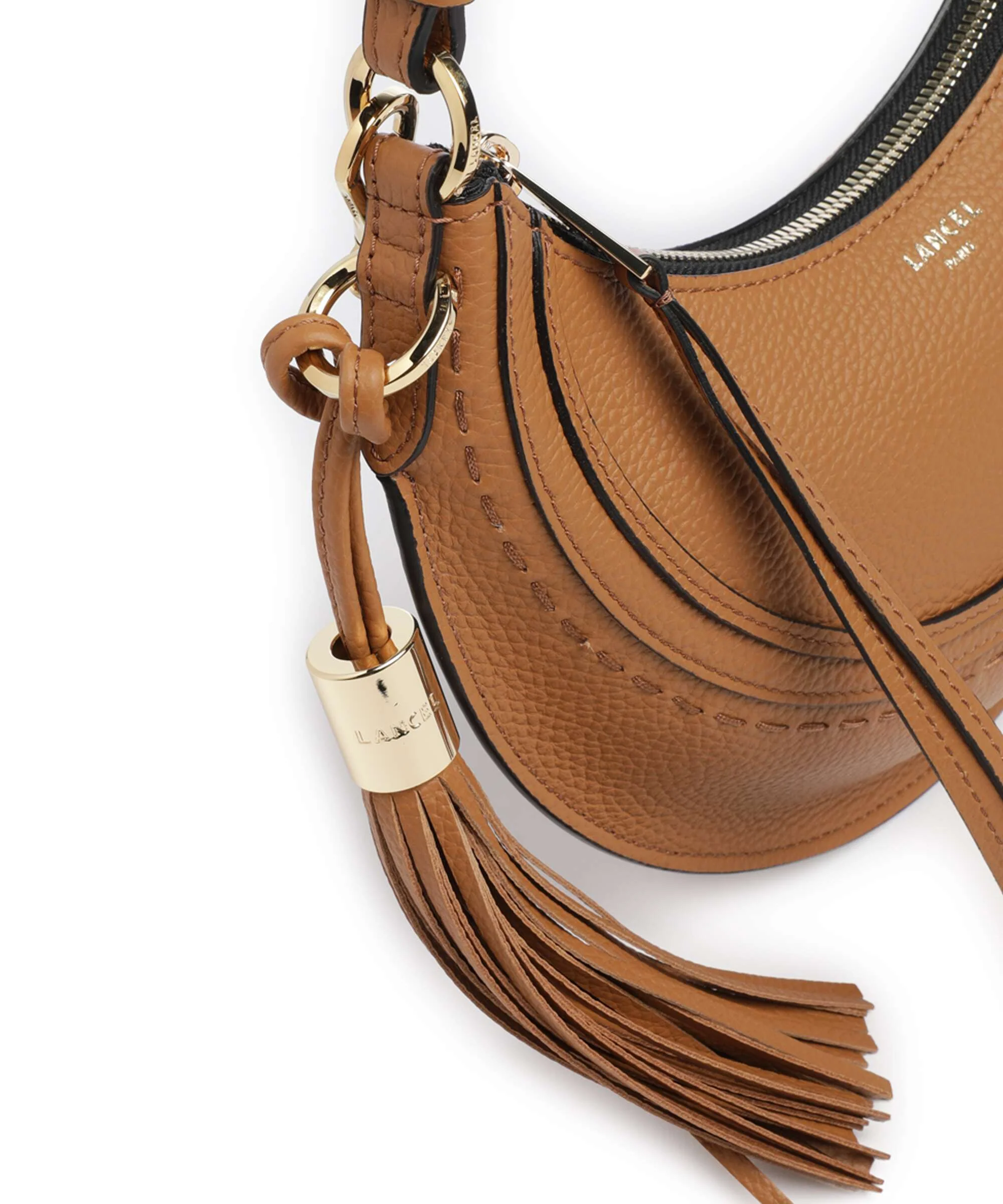 Lancel Hobohème S Sac porté épaule camel - Image 4